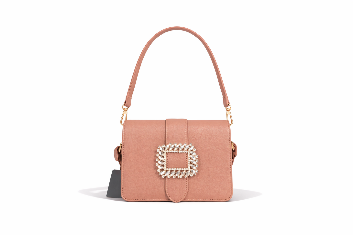 Umhängetasche mit Prunkschnalle Schultertasche Straß Party Hochzeit Fest Yehwang