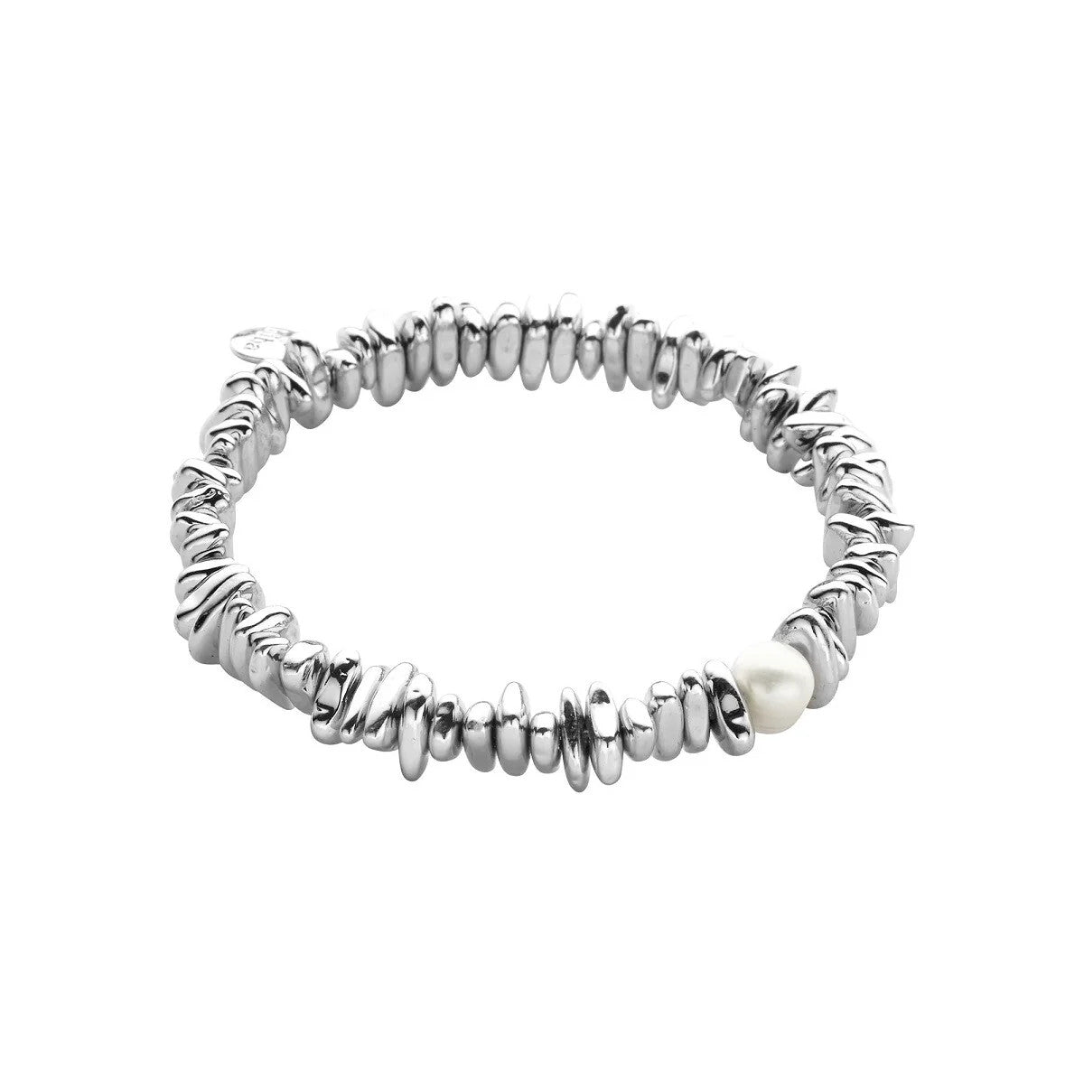 Biba Armband Silberfarben mit Süßwasserperle
