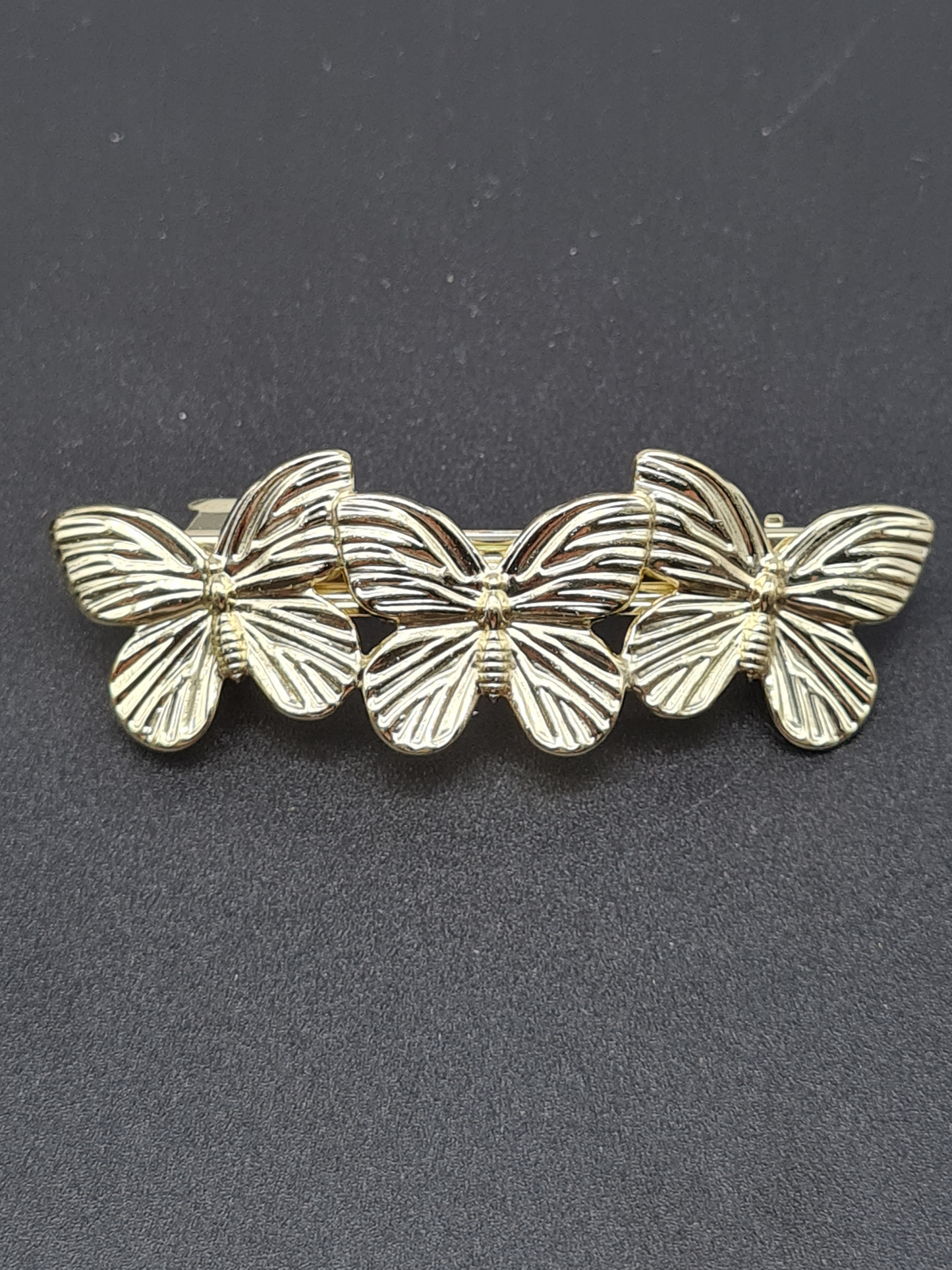 Haarspange Schmetterlinge Goldfarben
