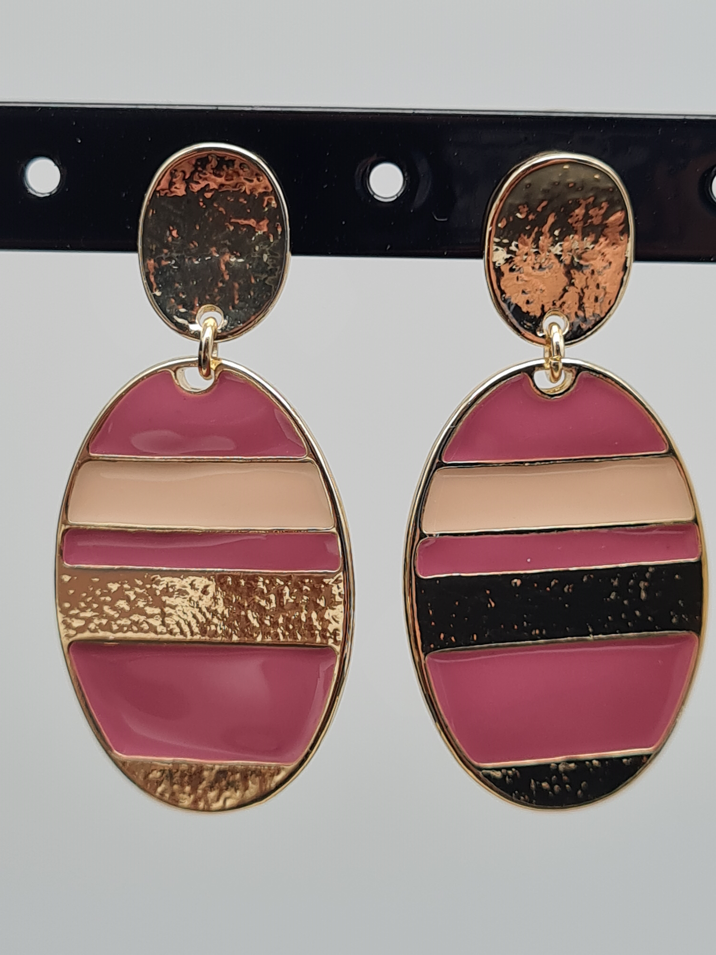 Liet & Joliet Ohrschmuck 4 varianten, gestreift mit Emaille