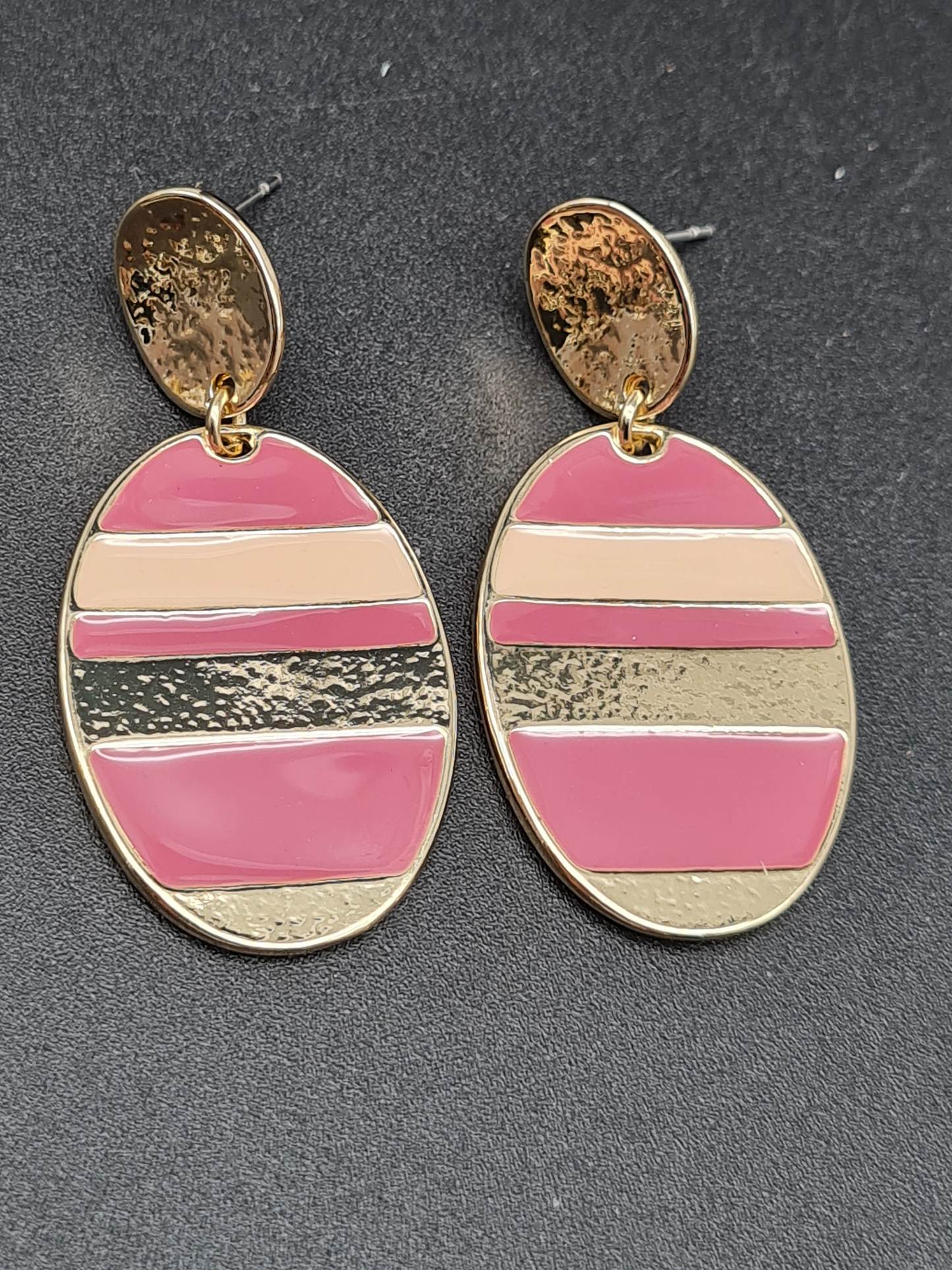 Liet & Joliet Ohrschmuck 4 varianten, gestreift mit Emaille