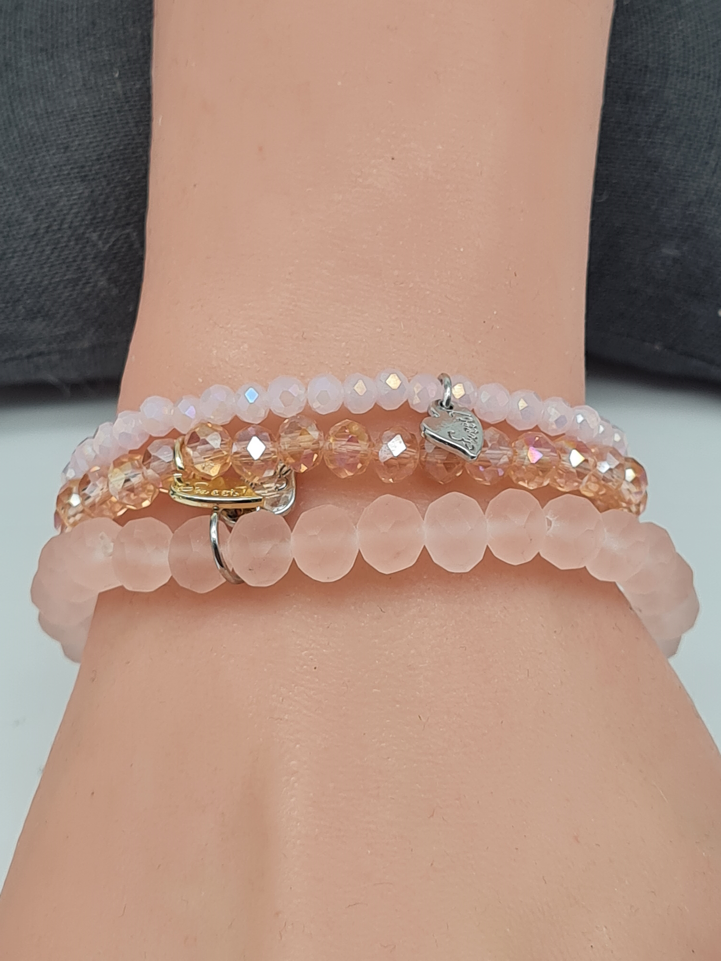 Sweet 7, Armband, elastisch, icy-rosa, elegant, dezent