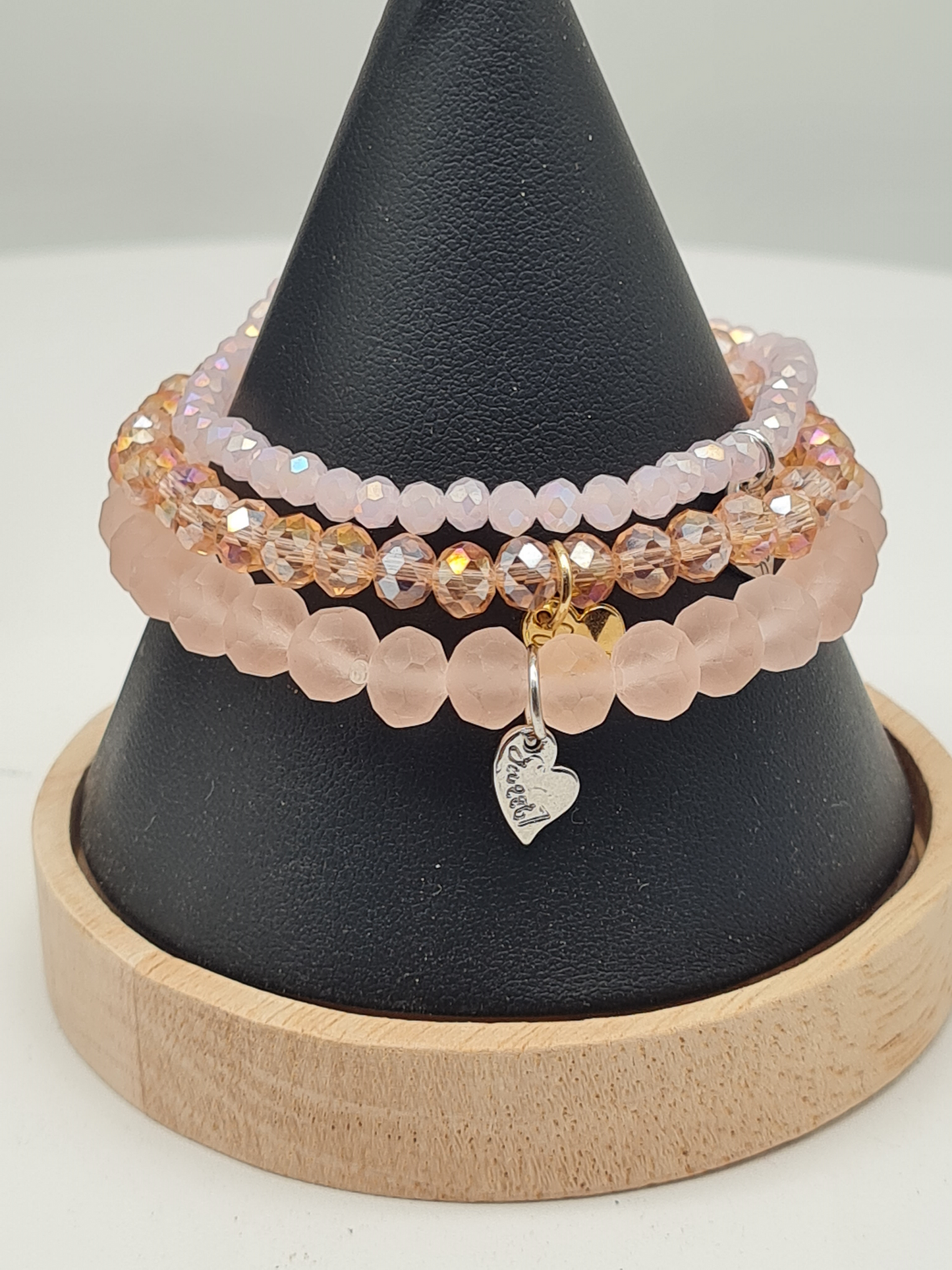 Sweet 7, Armband, elastisch, icy-rosa, elegant, dezent