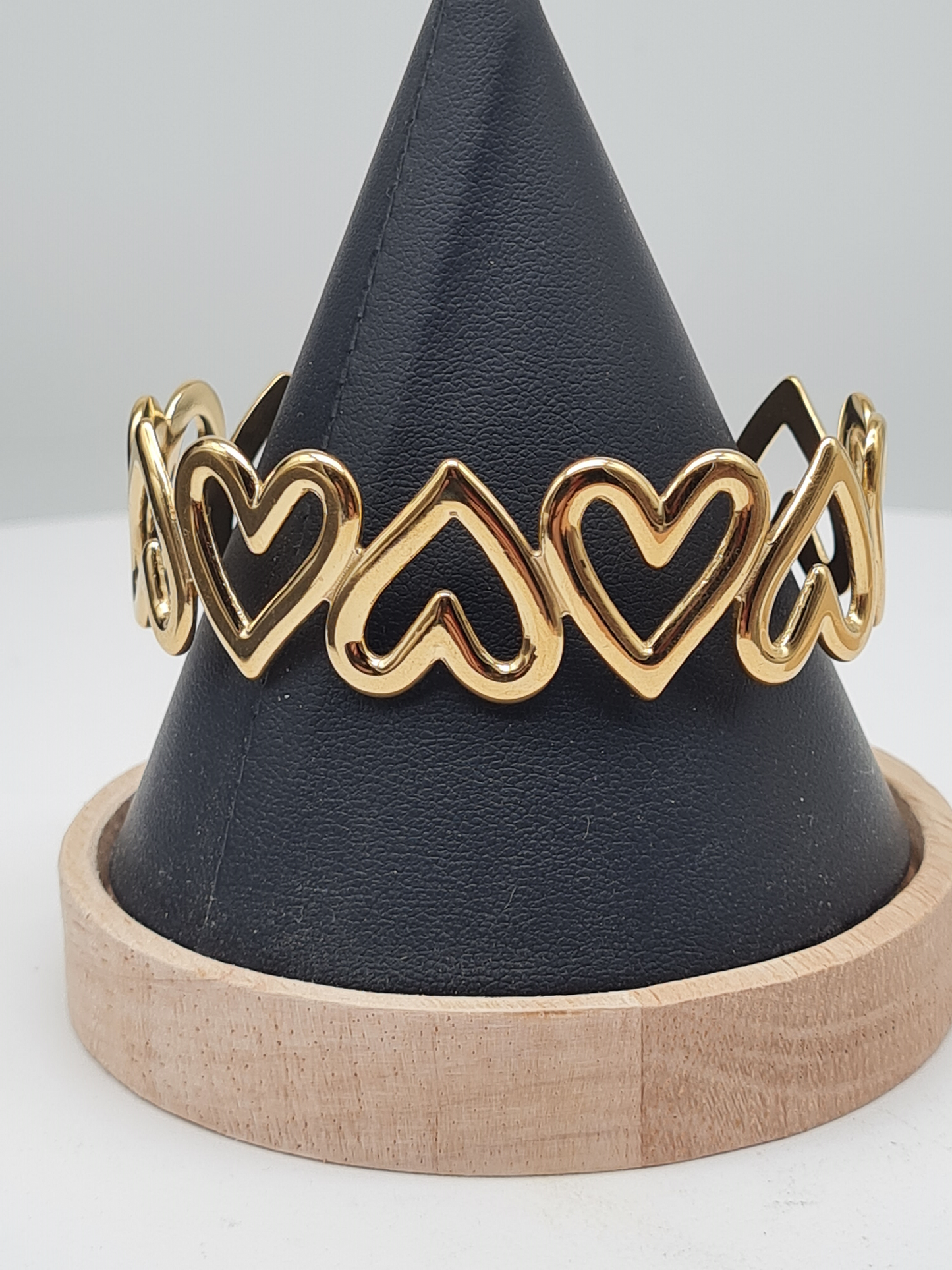 Sweet 7, Armband-Set, Armreif Goldfarben, Herzen,