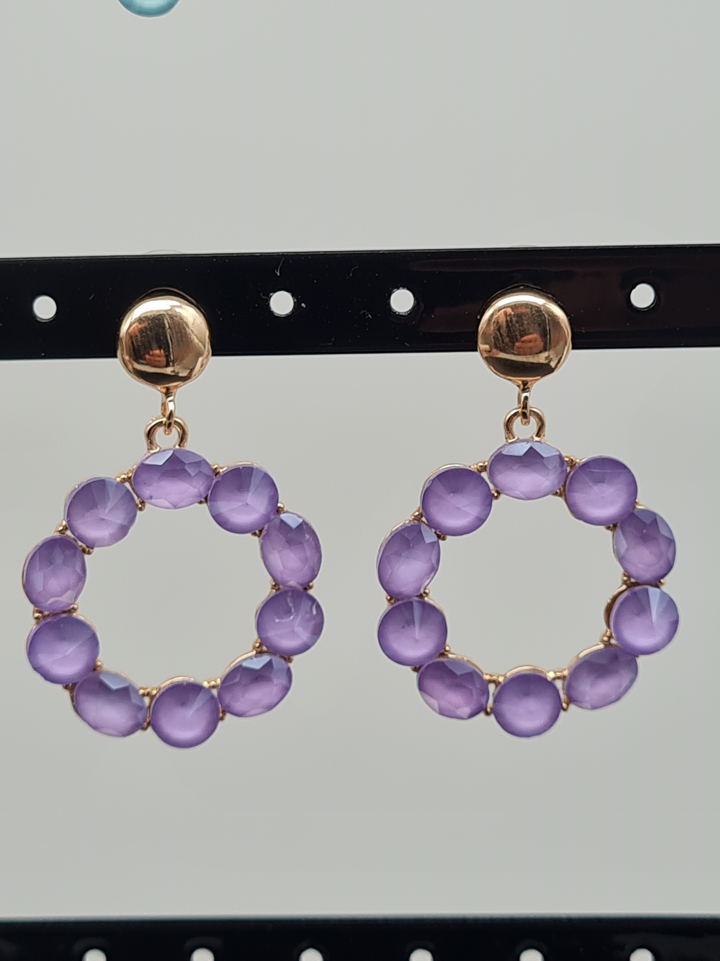 Sweet7 Ohrringe, Orhhänger Space Beads Kreise in verschiedene Farben