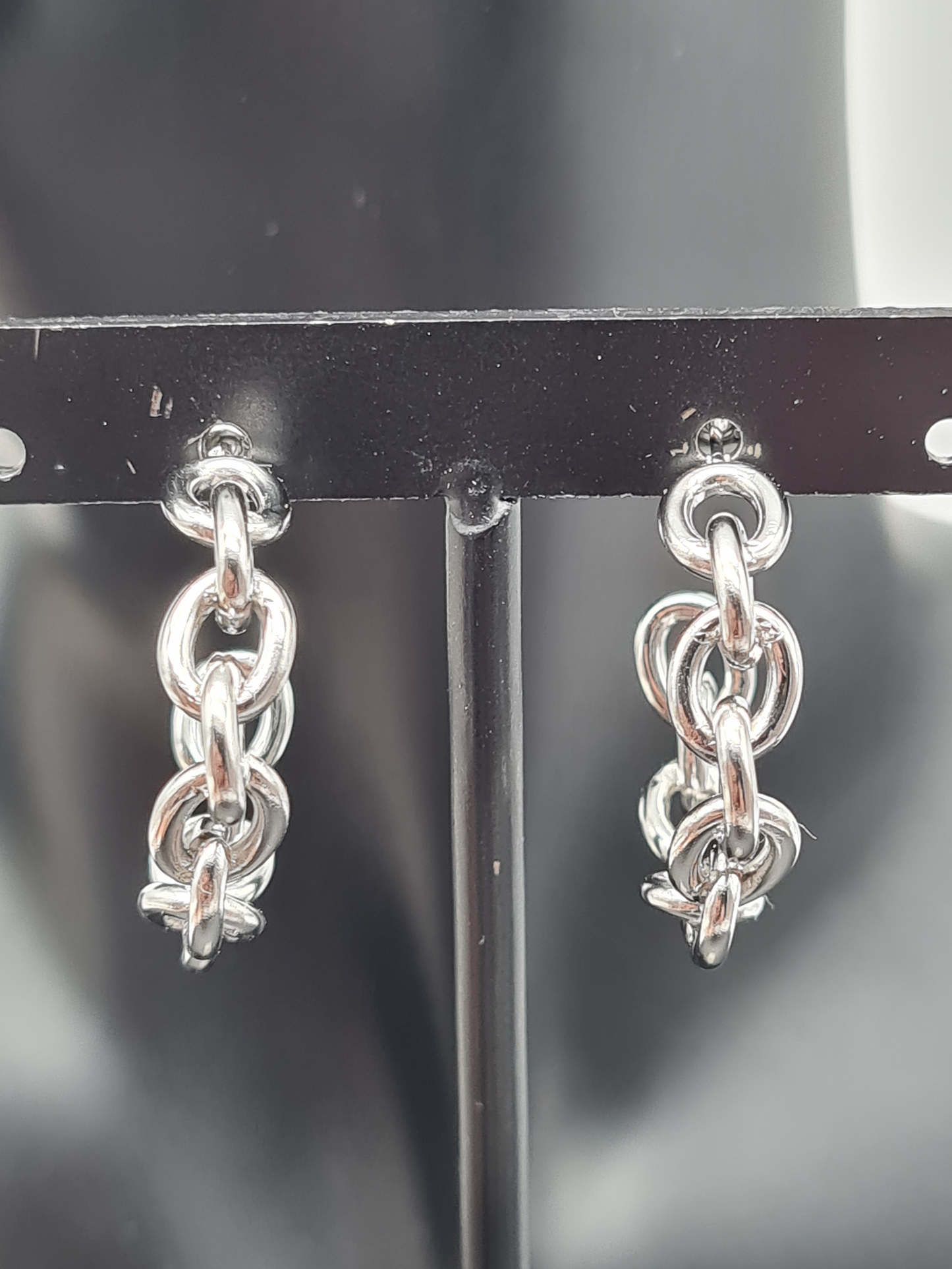 Sweet7 Ohrringe, Creolen in Silberfarben Chains , Silberkette