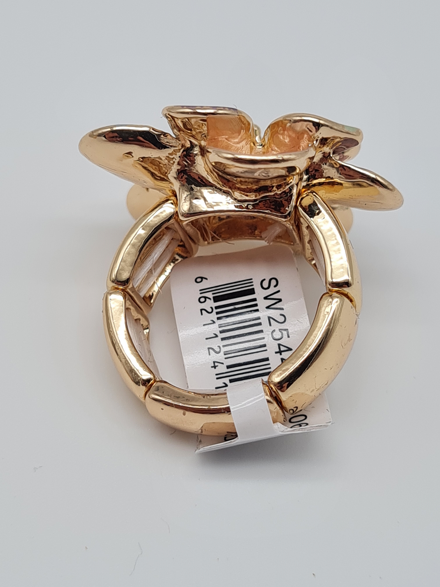 Amorino Ring, Elastischer Ring mit Emailliertem Volant, Blume in verschiedene Farben