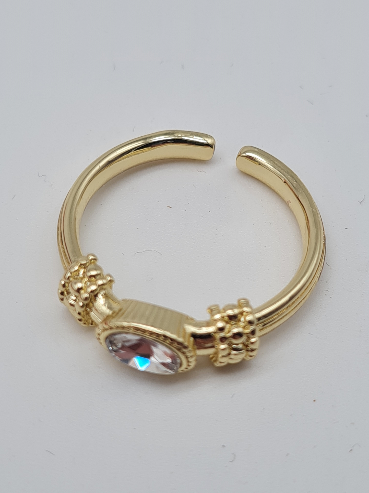Biba Ring, mit eingefasste Strassstein und Verzierungen, One Size