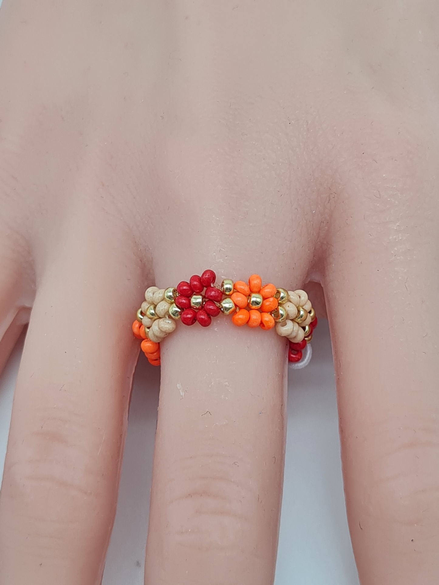 Biba Ringe, Elastische "Flower Power Ringe" in verschiedene Farben