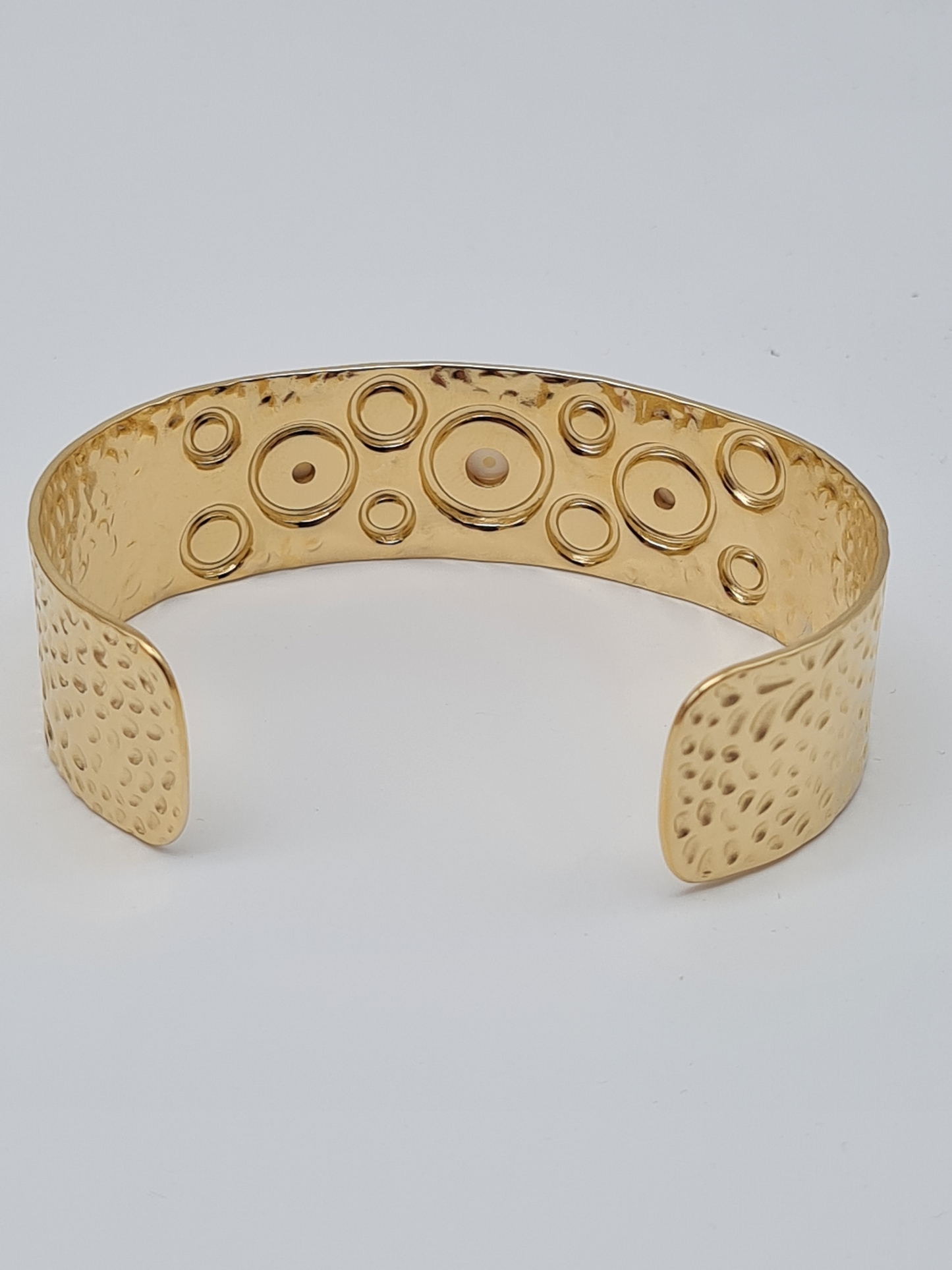 Cosmos Armreif Perlenarmreif aus vergoldetem und Silberfarbenen Edelstahl – Elegant
