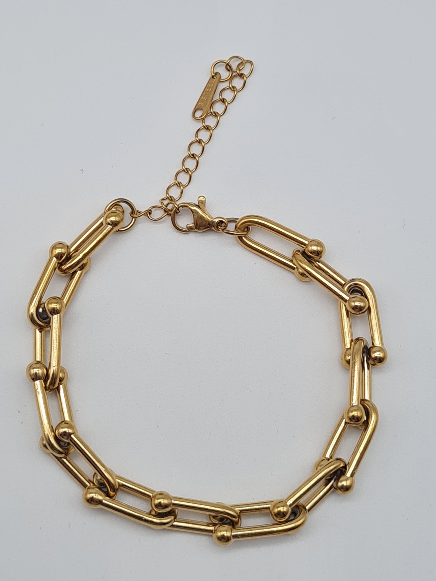 Cosmos Armband auffällige Gliederkette in Goldfarben, Elegant, Stilvoll