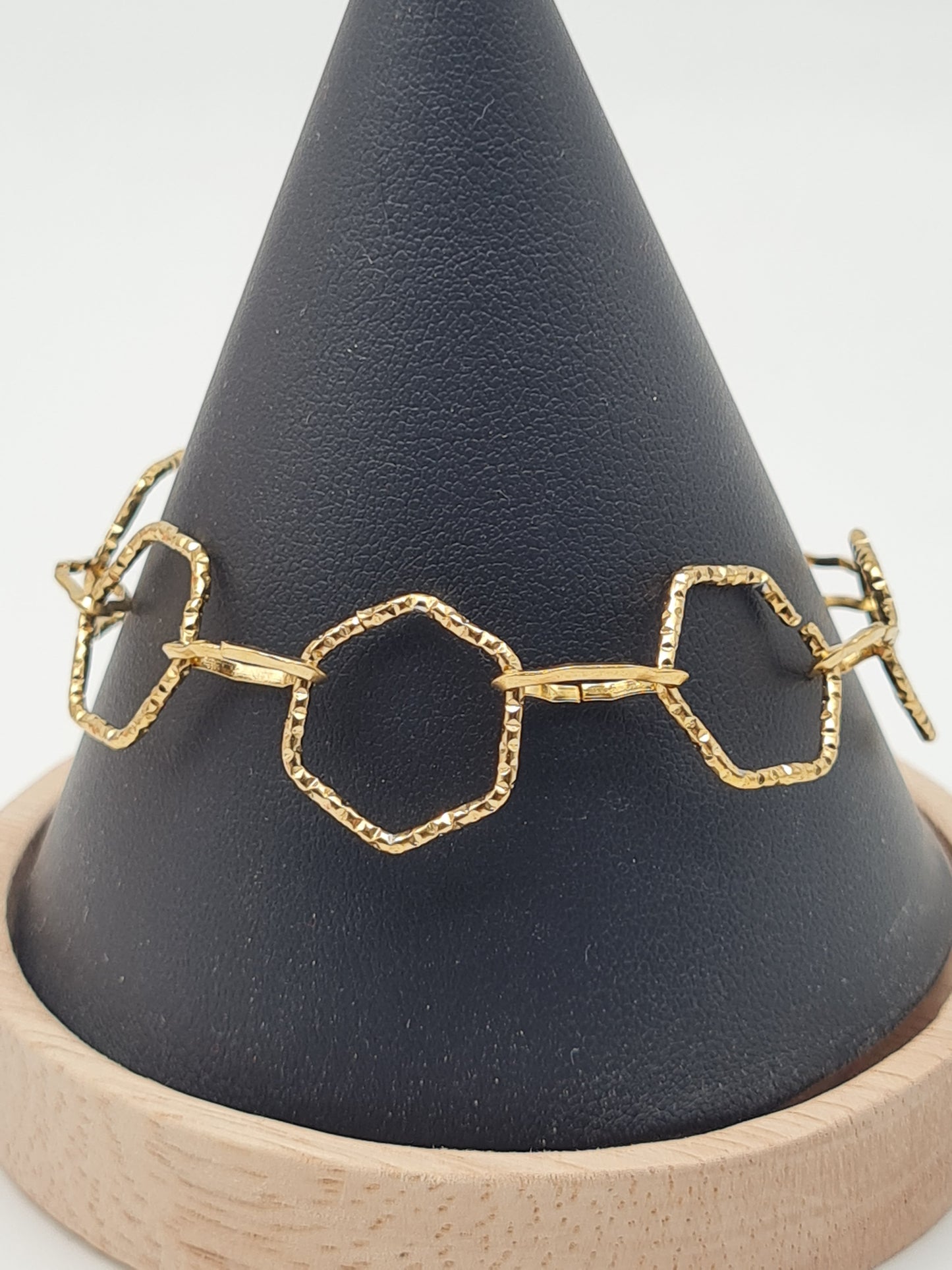 Cosmos Armband feines Armband mit Honig Rad förmige Glieder