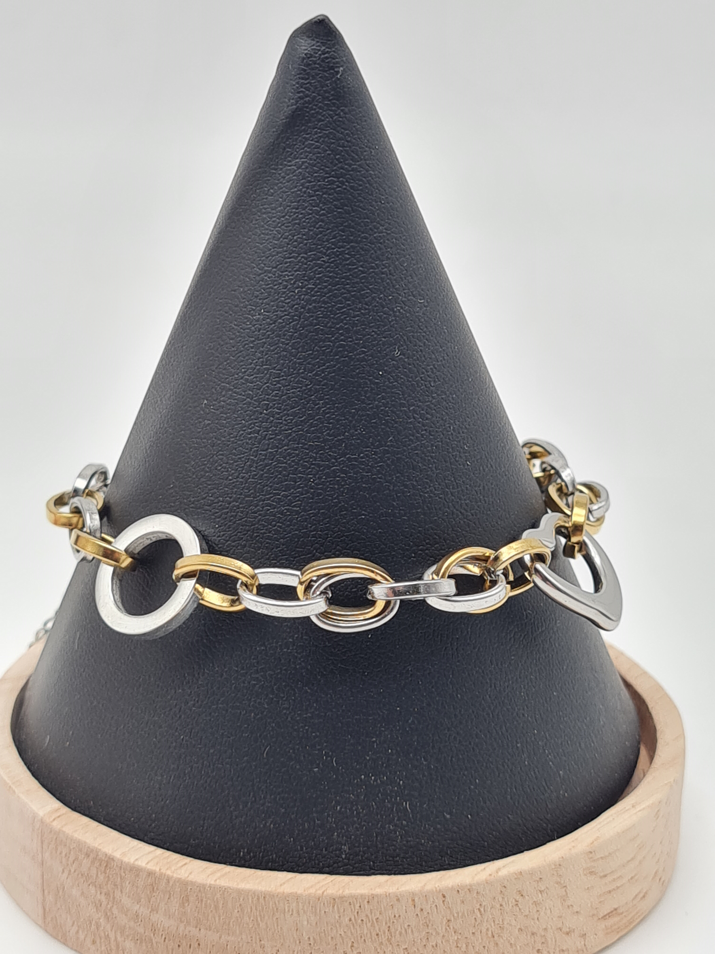 Cosmos Armband in Gold- und Silberfarben mit Herz-Elementen