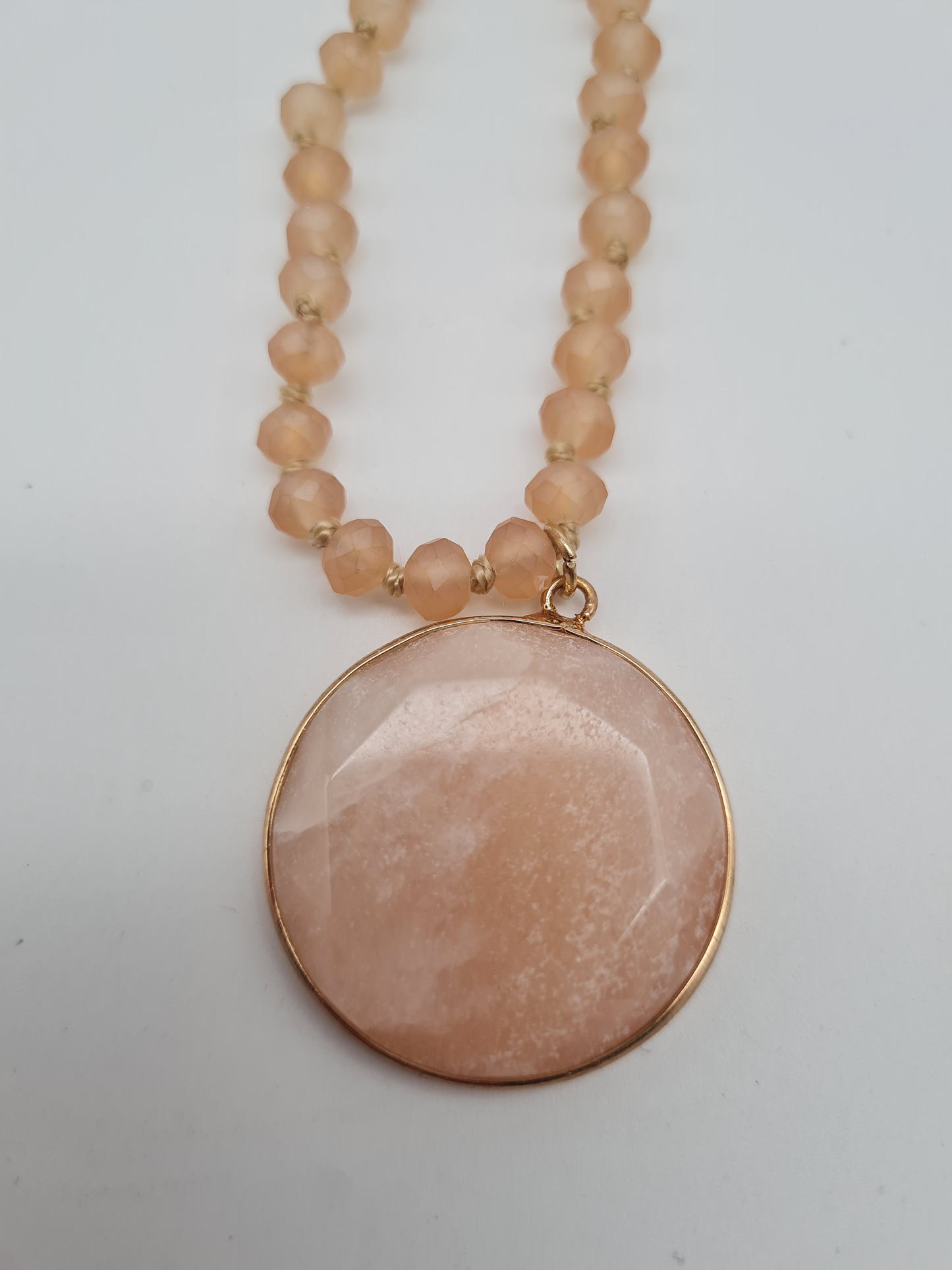 Biba Langkette in rosa oder altrosa mit Naturstein