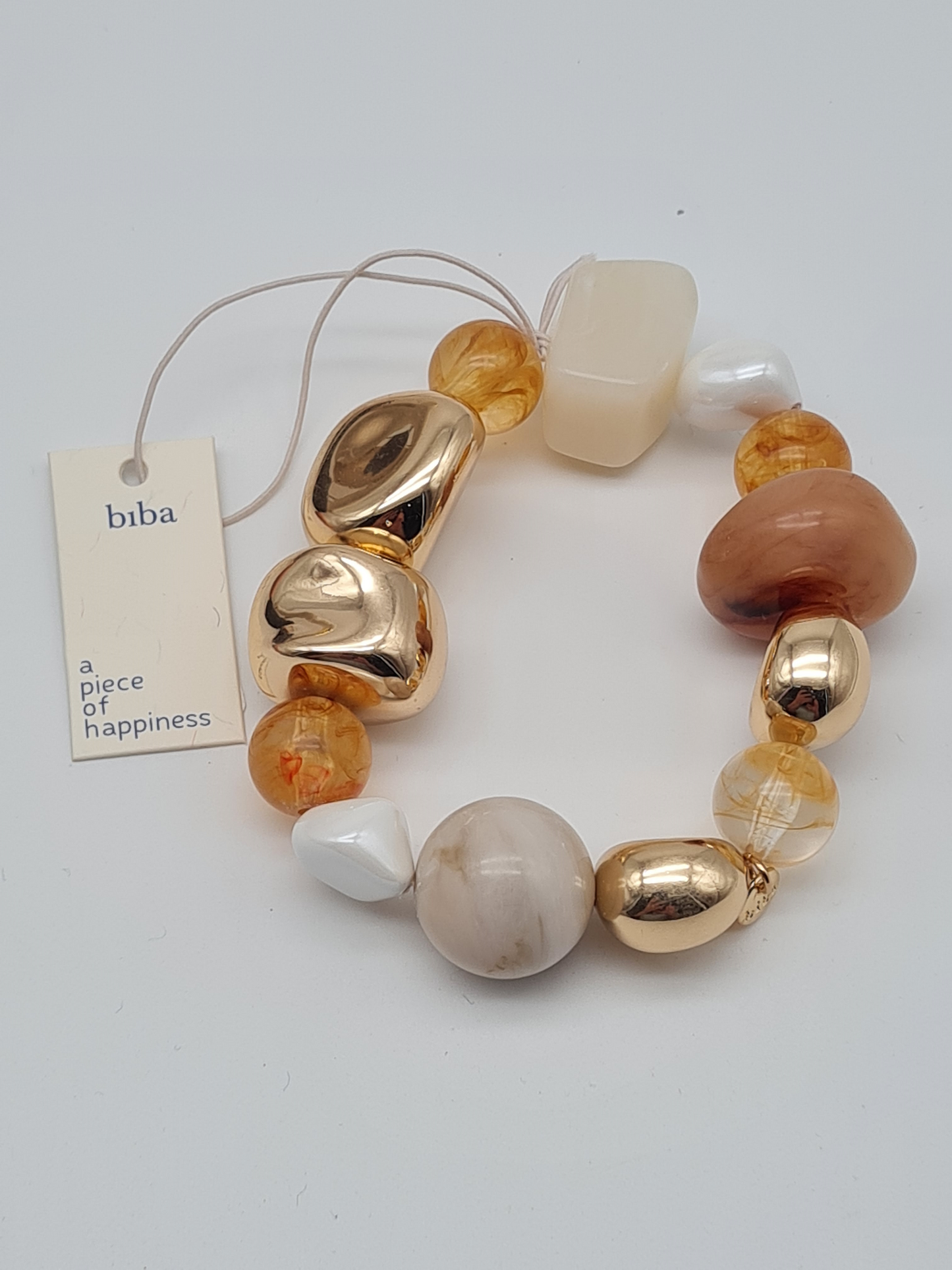 Biba Armband Orange & Golden Colors