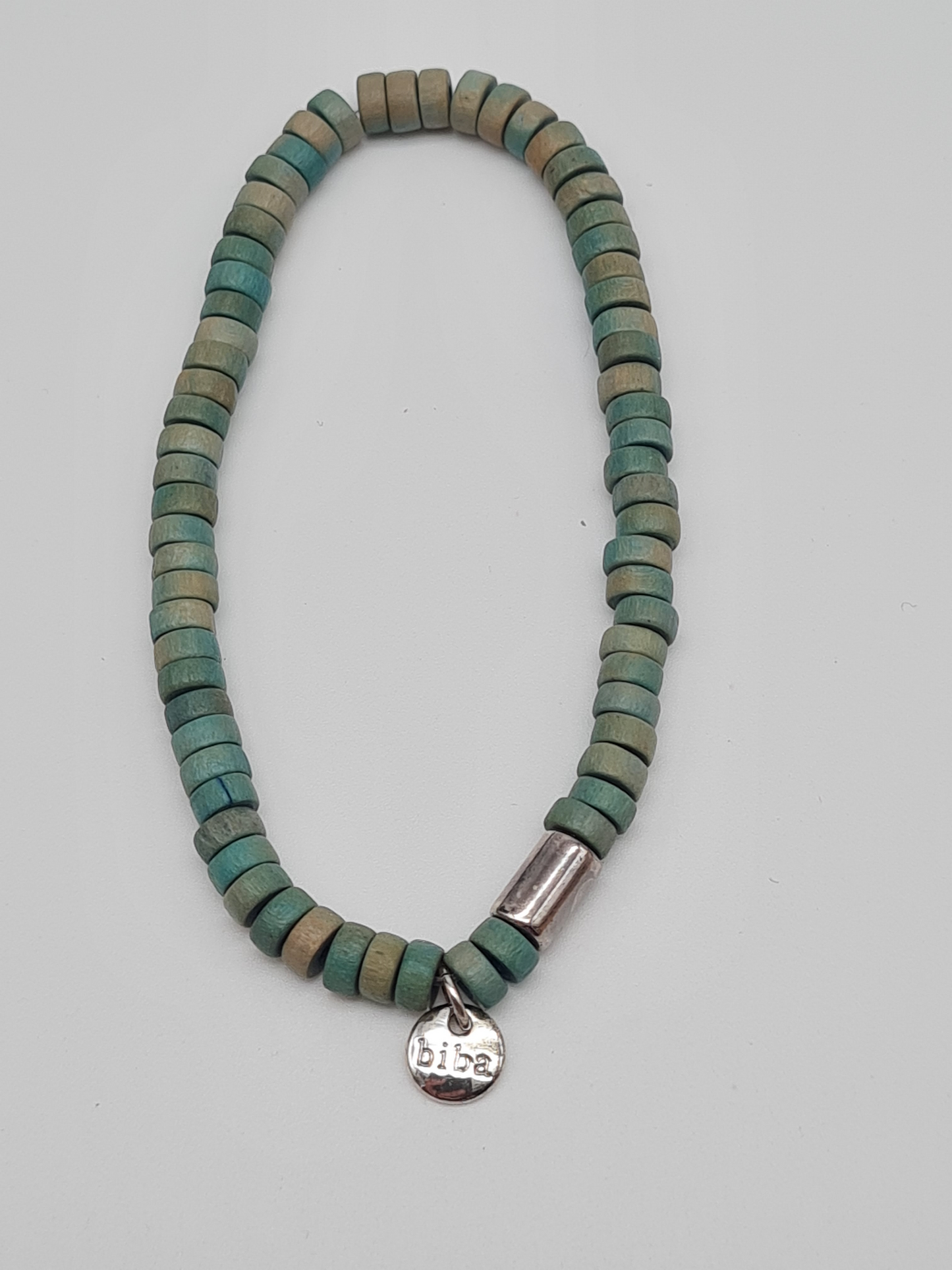 Biba Armband elastisch mit kleine Holzperlen in verschiedene Farben