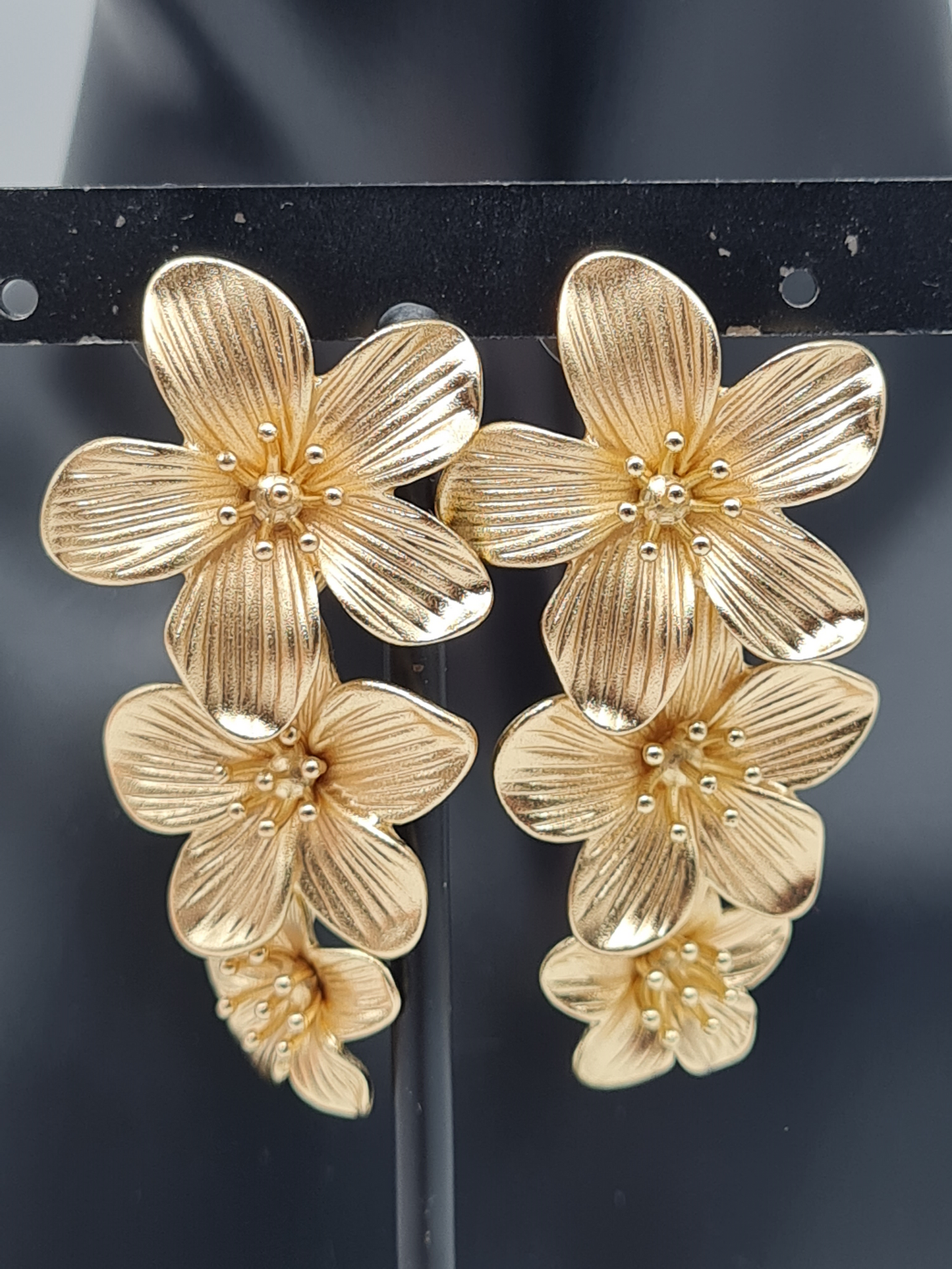 Biba Ohrringe, Ohrhänger golden Flowers