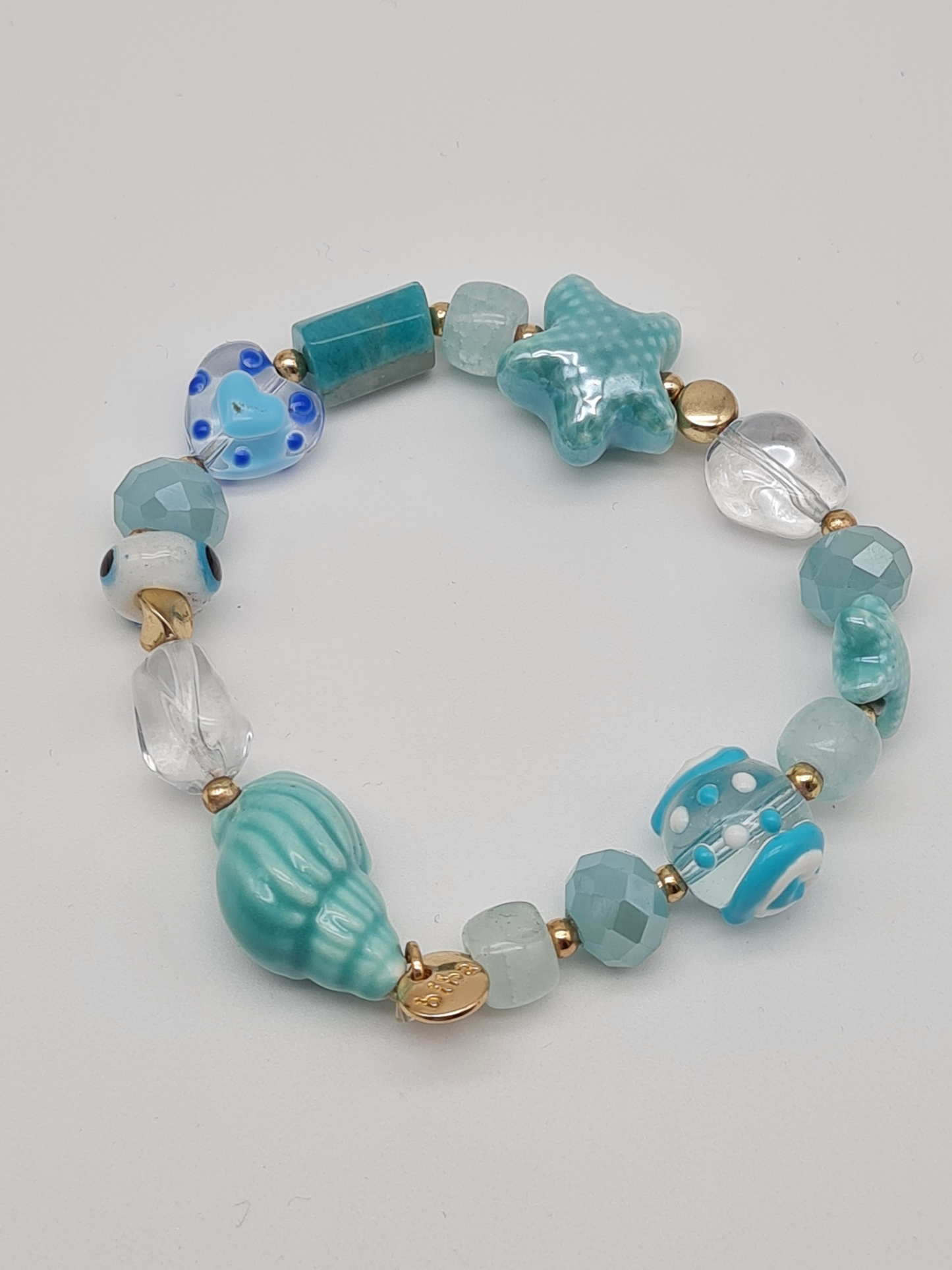 Biba Armband elastisch "Sea Life" Maritime Schmuck, in Grün oder Blau