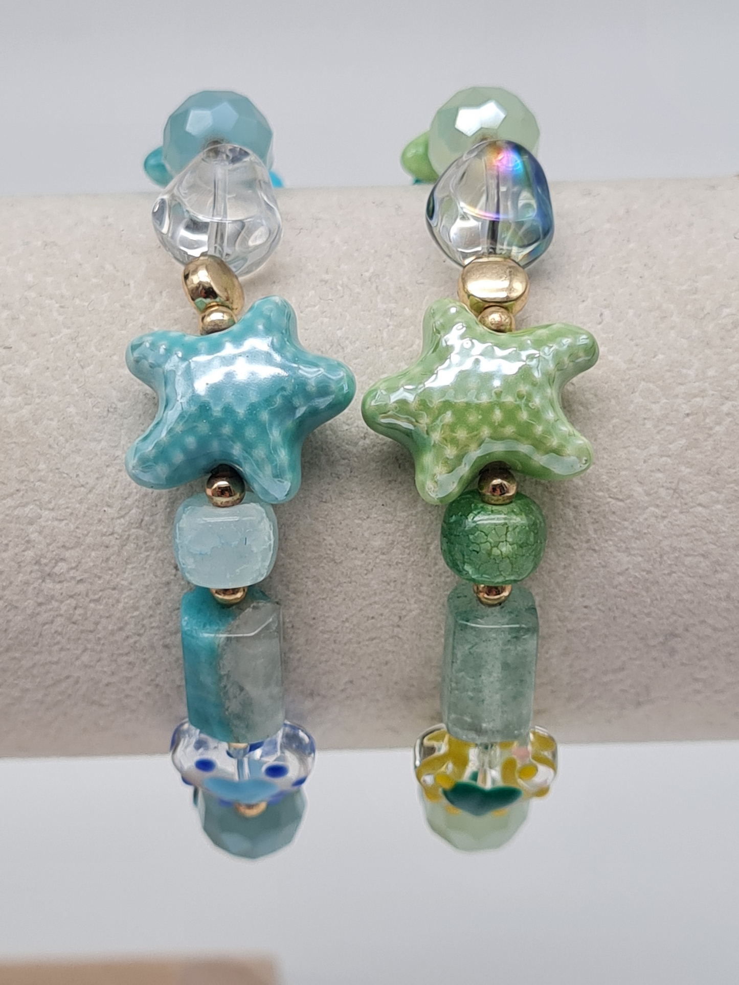 Biba Armband elastisch "Sea Life" Maritime Schmuck, in Grün oder Blau