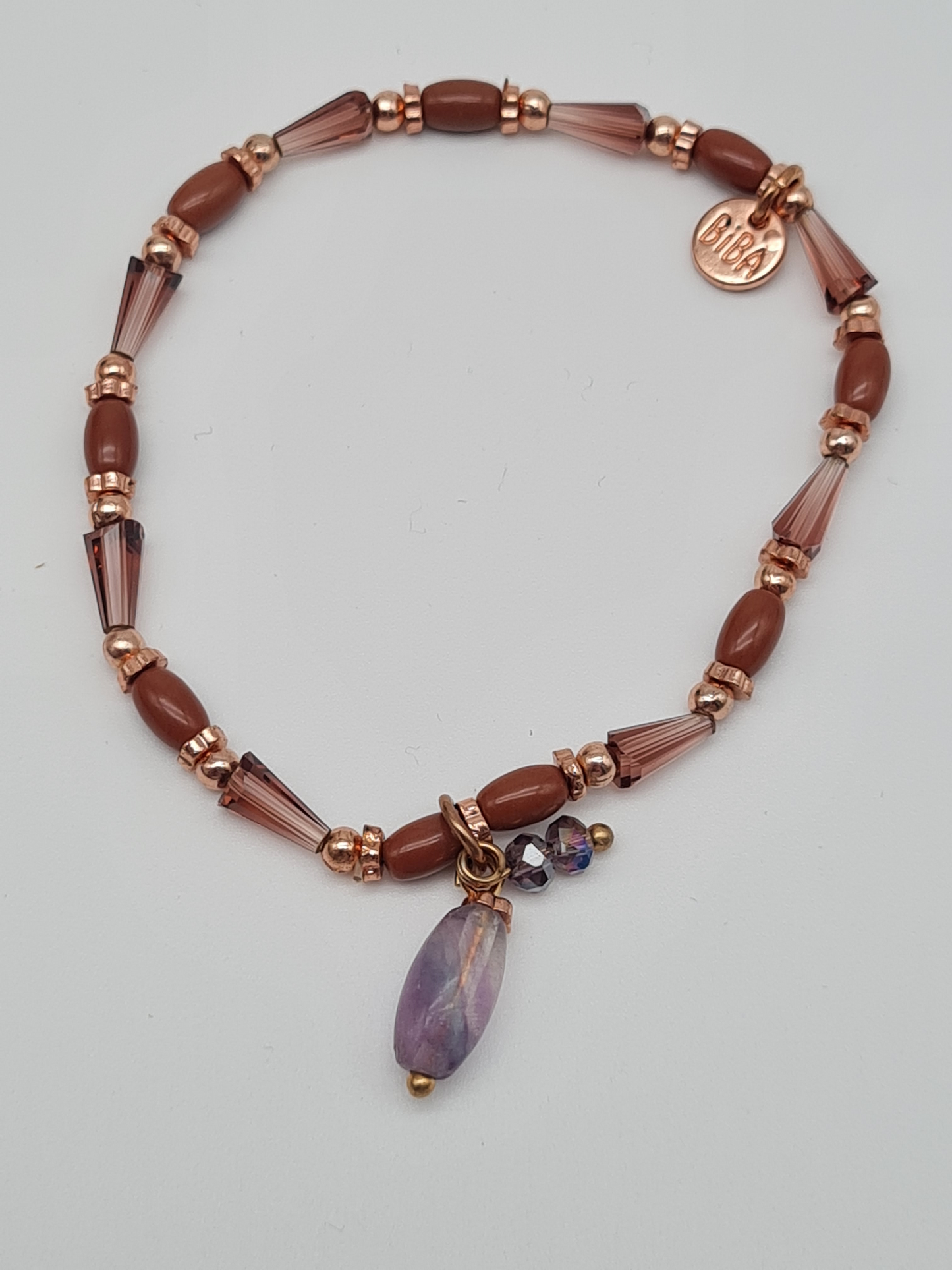 Biba Armband elastisch mit Anhänger in verschiedene Farben zum Kombinieren