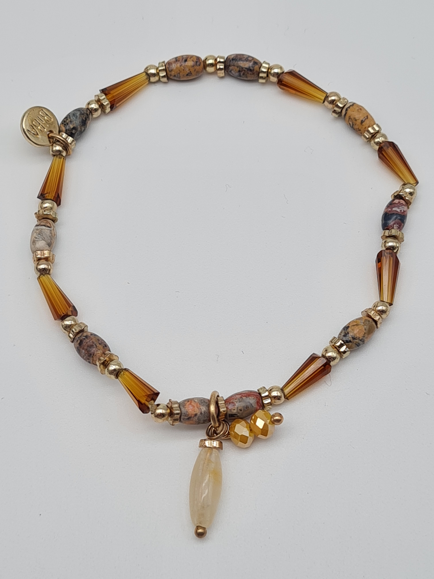 Biba Armband elastisch mit Anhänger in verschiedene Farben zum Kombinieren
