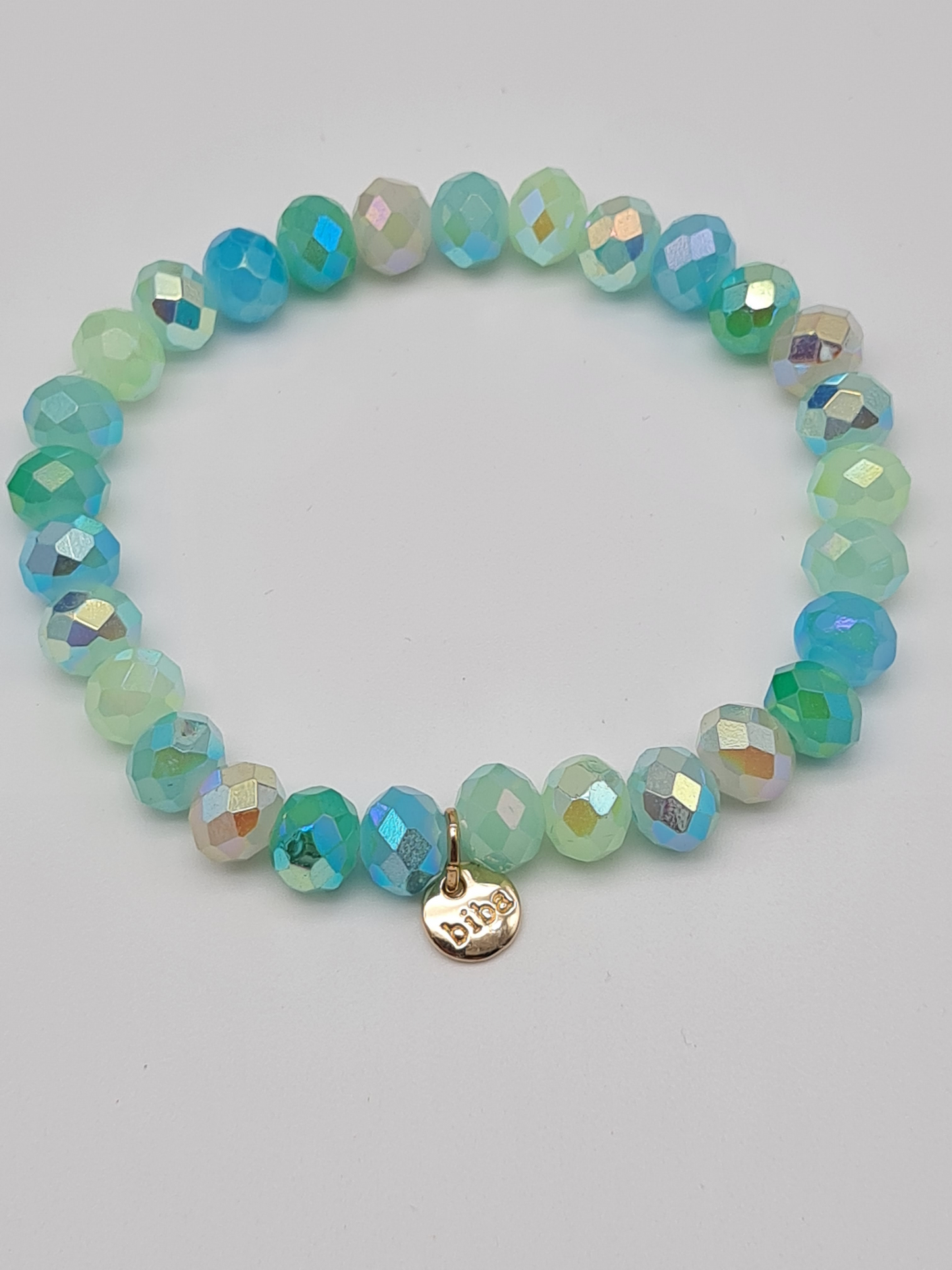 Biba Armband elastisch Crystal Perlen in bunte Farben, ideal zum Kombinieren