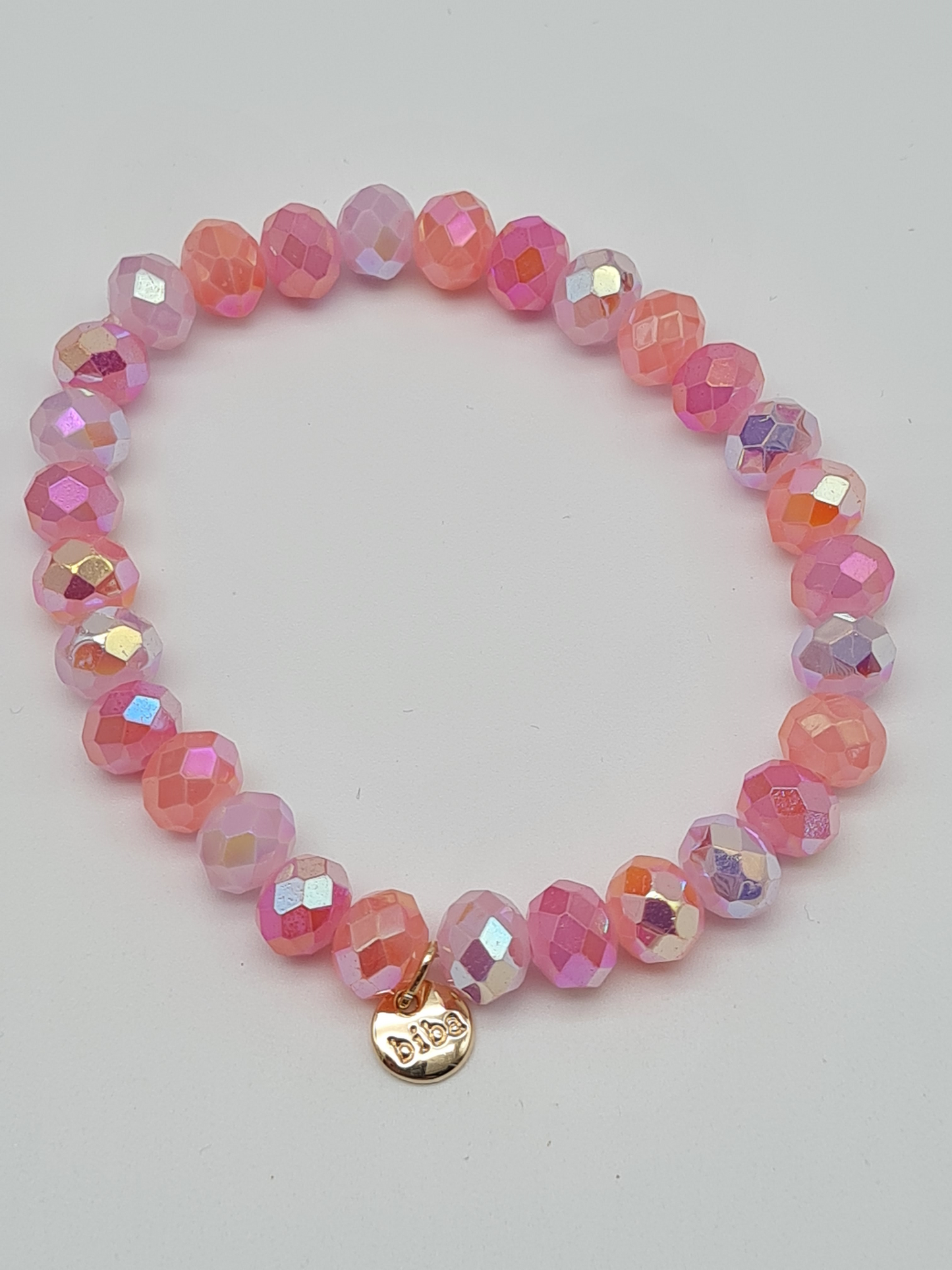 Biba Armband elastisch Crystal Perlen in bunte Farben, ideal zum Kombinieren