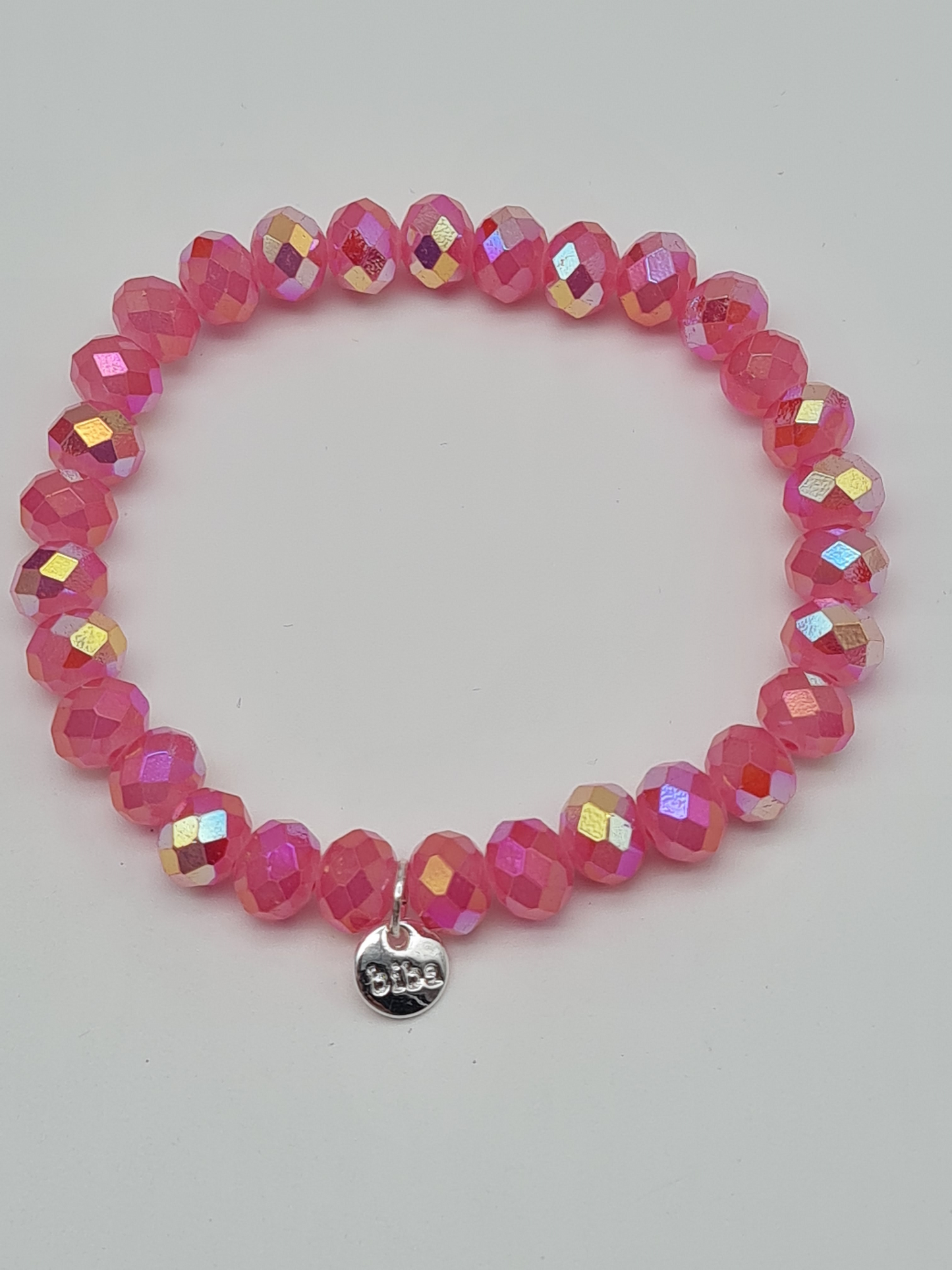 Biba Armband elastisch Crystal Perlen in bunte Farben, ideal zum Kombinieren