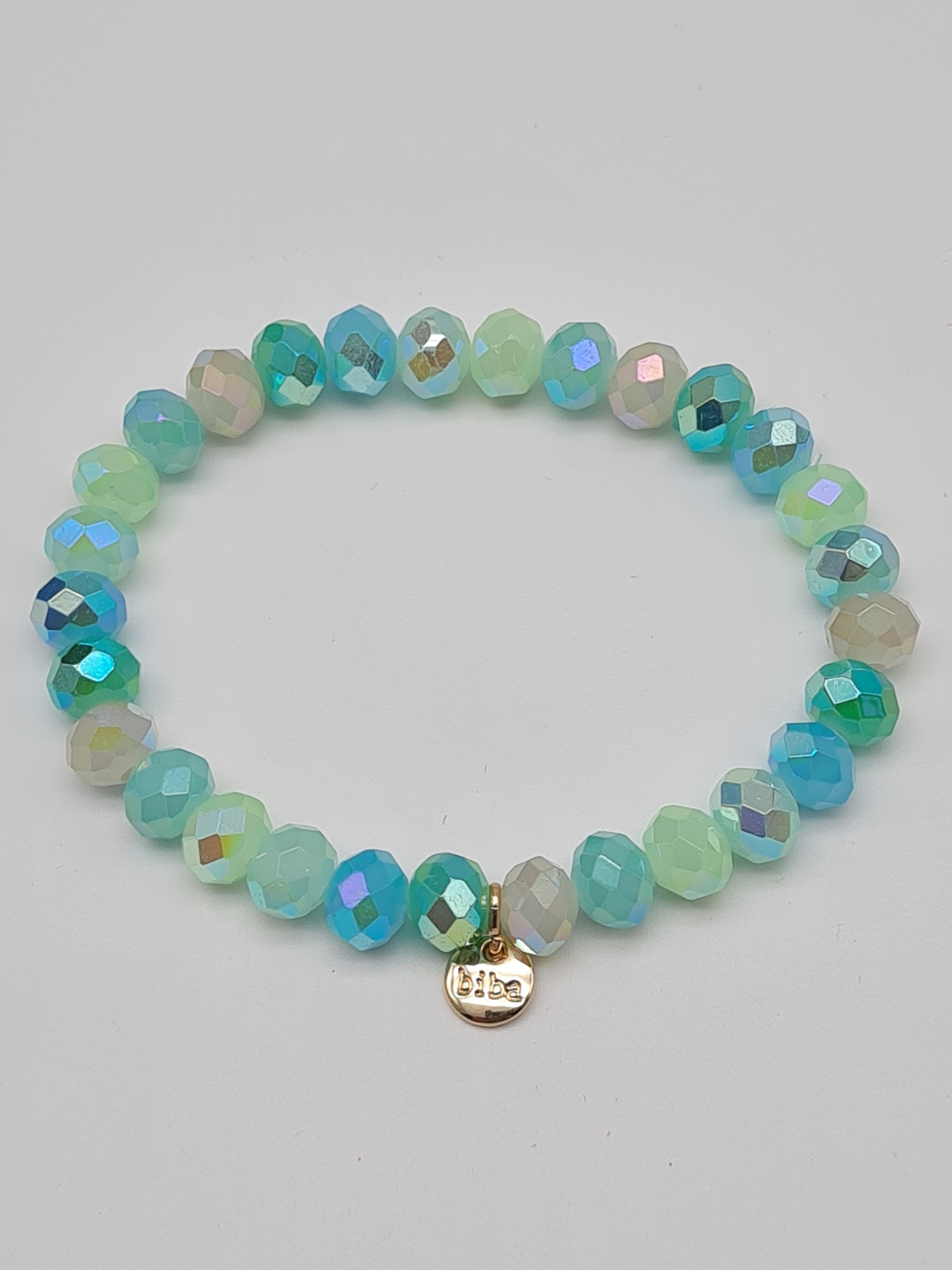 Biba Armband elastisch Crystal Perlen in bunte Farben, ideal zum Kombinieren