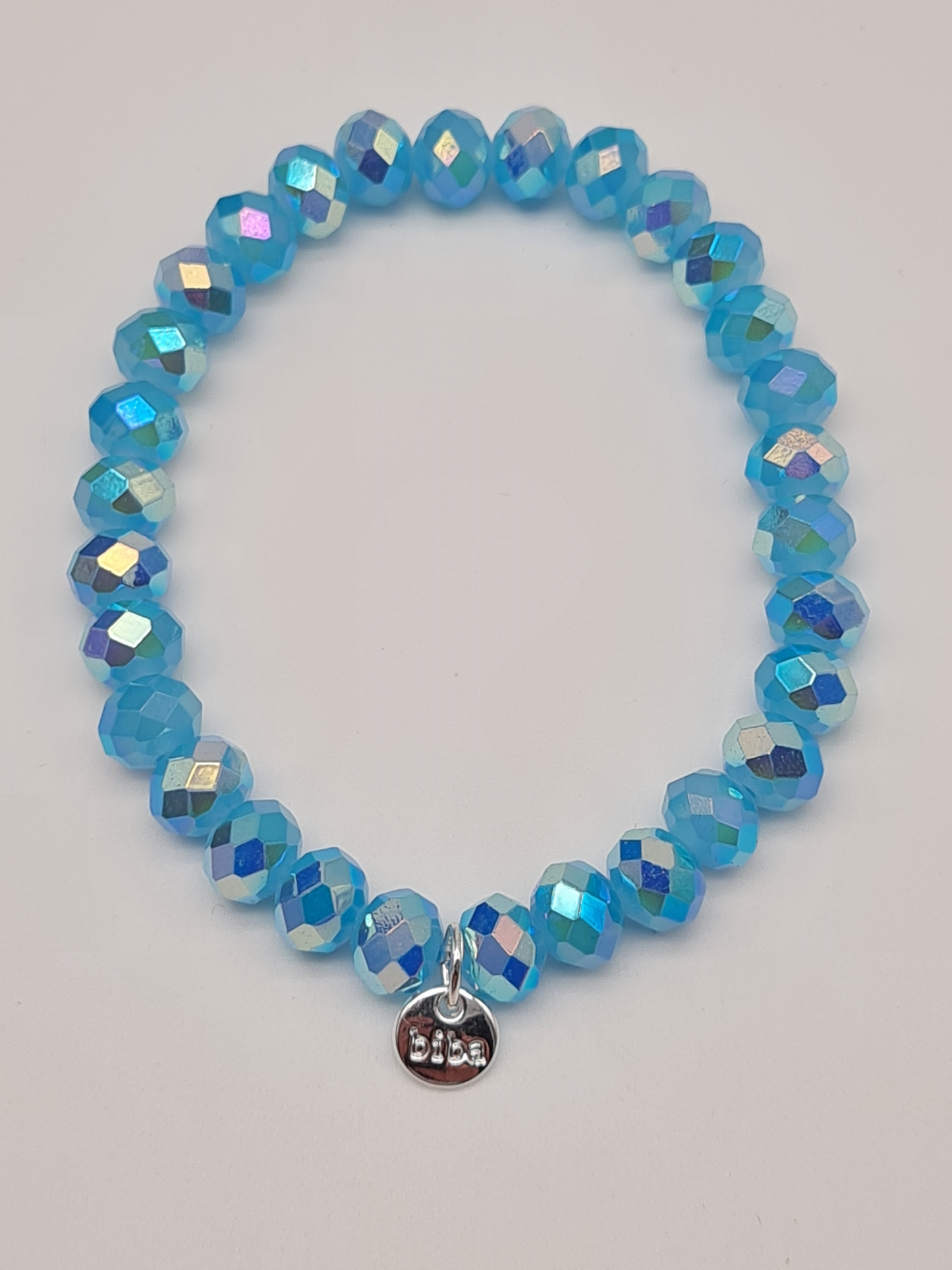 Biba Armband elastisch Crystal Perlen in bunte Farben, ideal zum Kombinieren