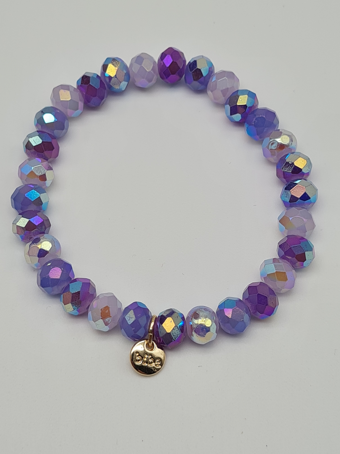 Biba Armband elastisch Crystal Perlen in bunte Farben, ideal zum Kombinieren