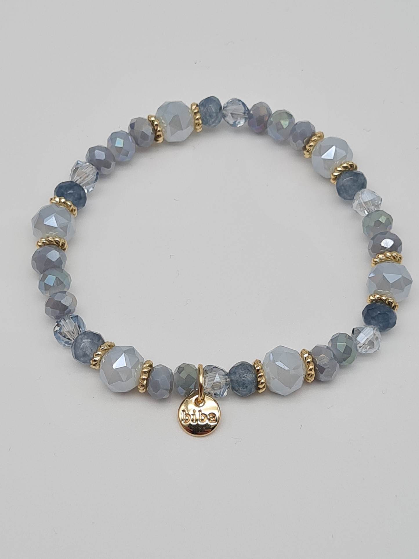 Biba Armband elastisch Crystal Steinchen in Grau, Lila- oder Schwarz