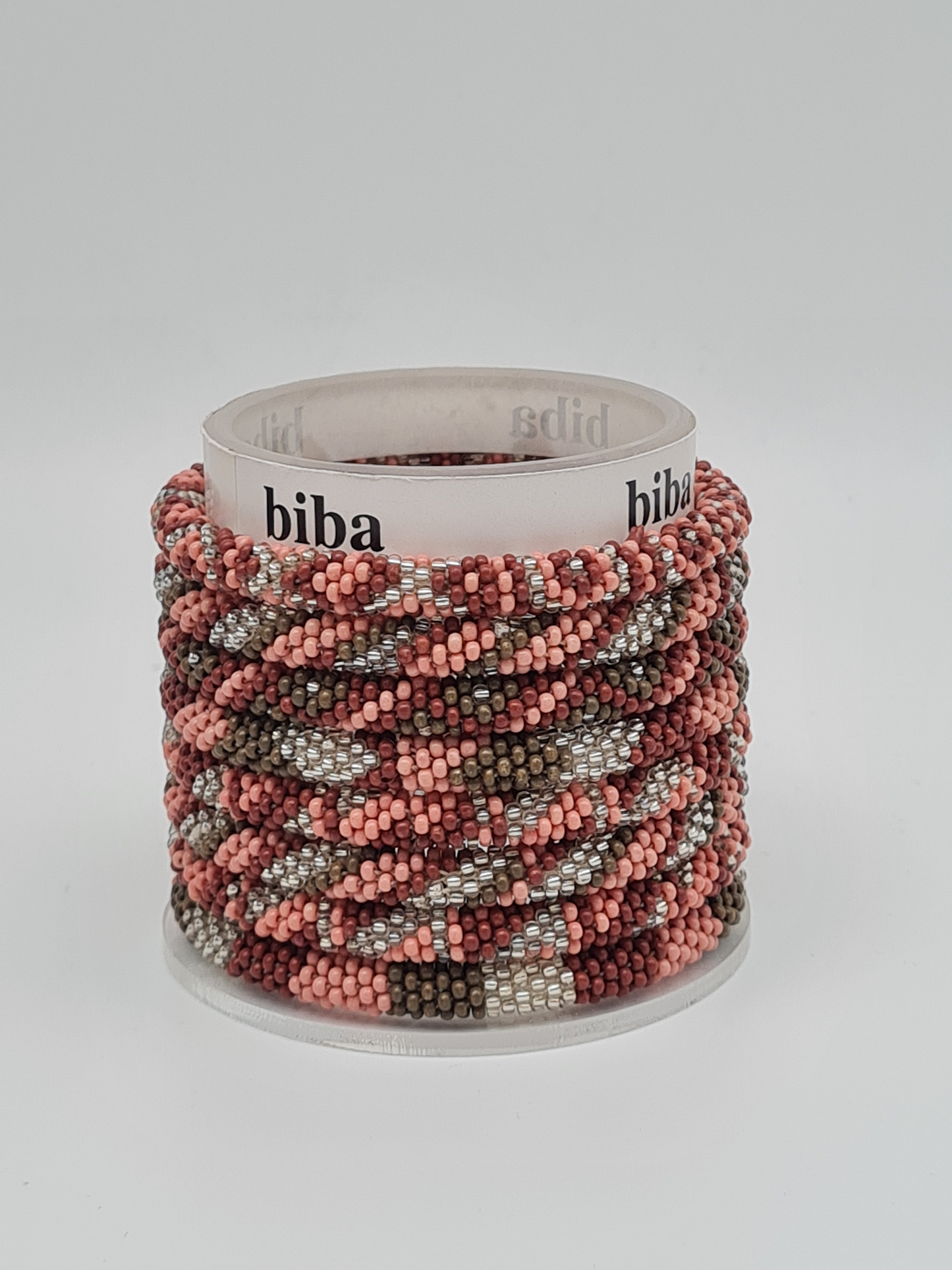 Biba Armband Roll-Armbänder in Altrosa, Taupe Töne, verschiedene Muster