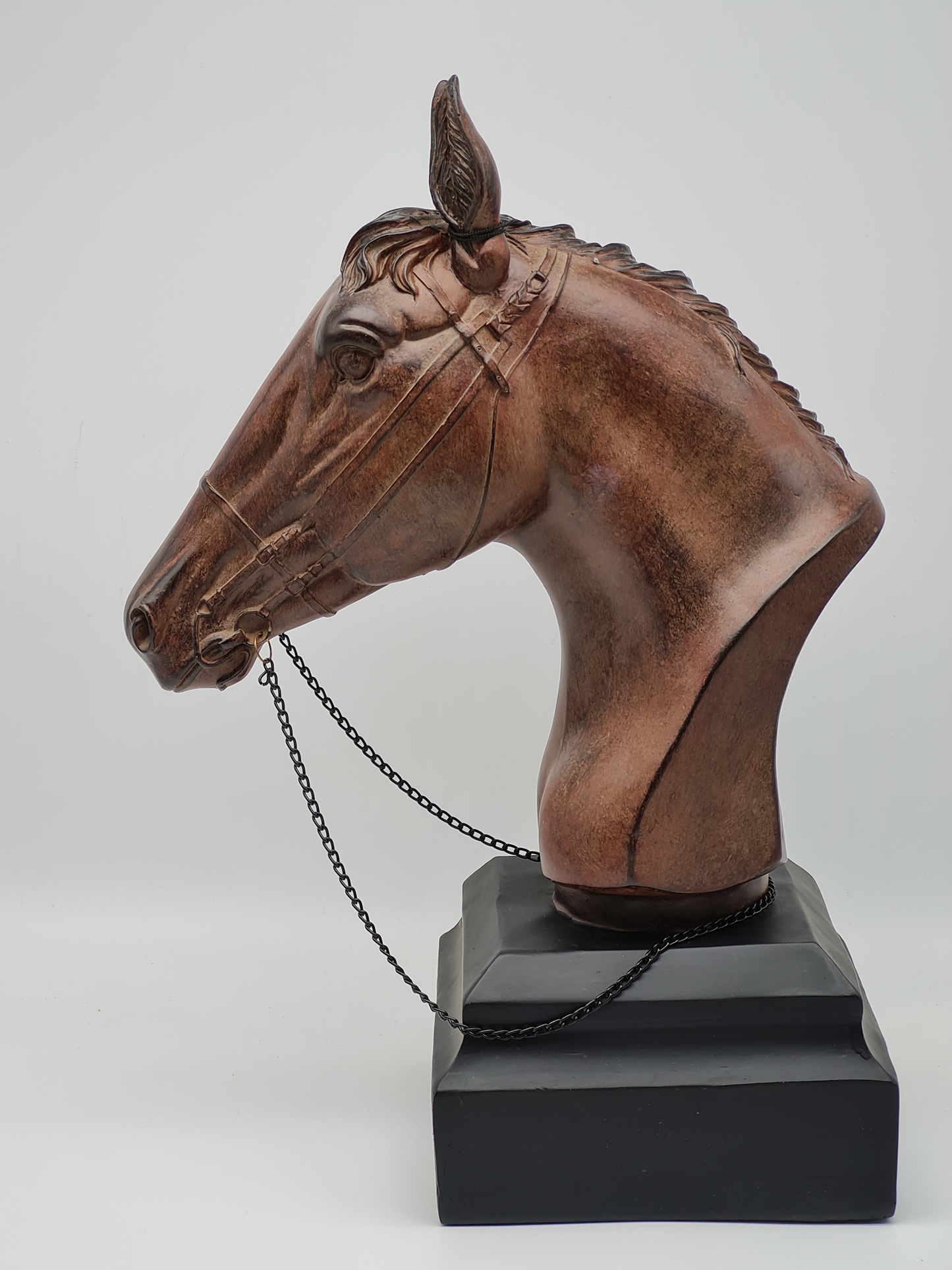 Pferdekopf von J-Line, Polyresin - Tischdekoration, Wohndeko, Figur