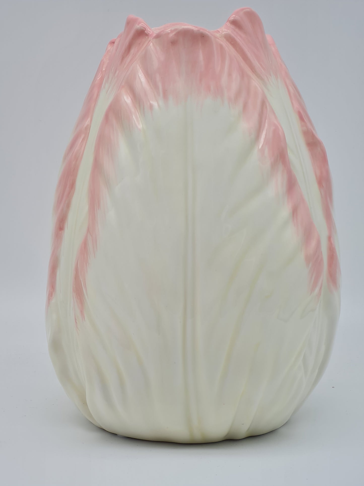 Traumhafte Vase im Tulpenmotiv Cremeweiß bis Zartrosa von Housevitamin