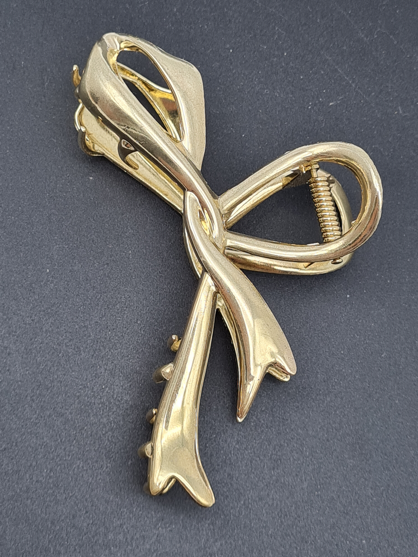 Yehwang Haarspange mit Schleife in Silber oder in Goldfarben, 11,5 cm