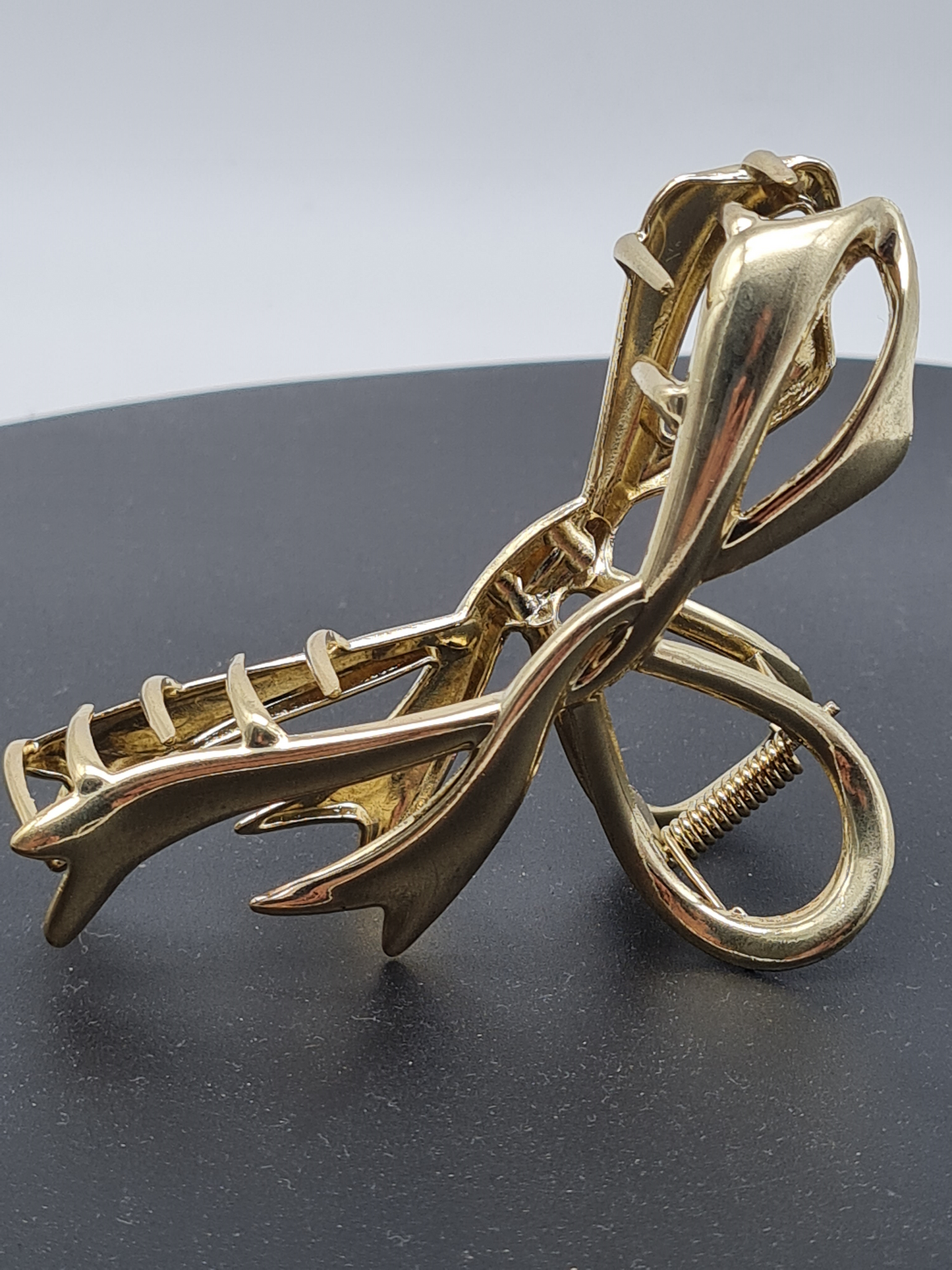 Yehwang Haarspange mit Schleife in Silber oder in Goldfarben, 11,5 cm