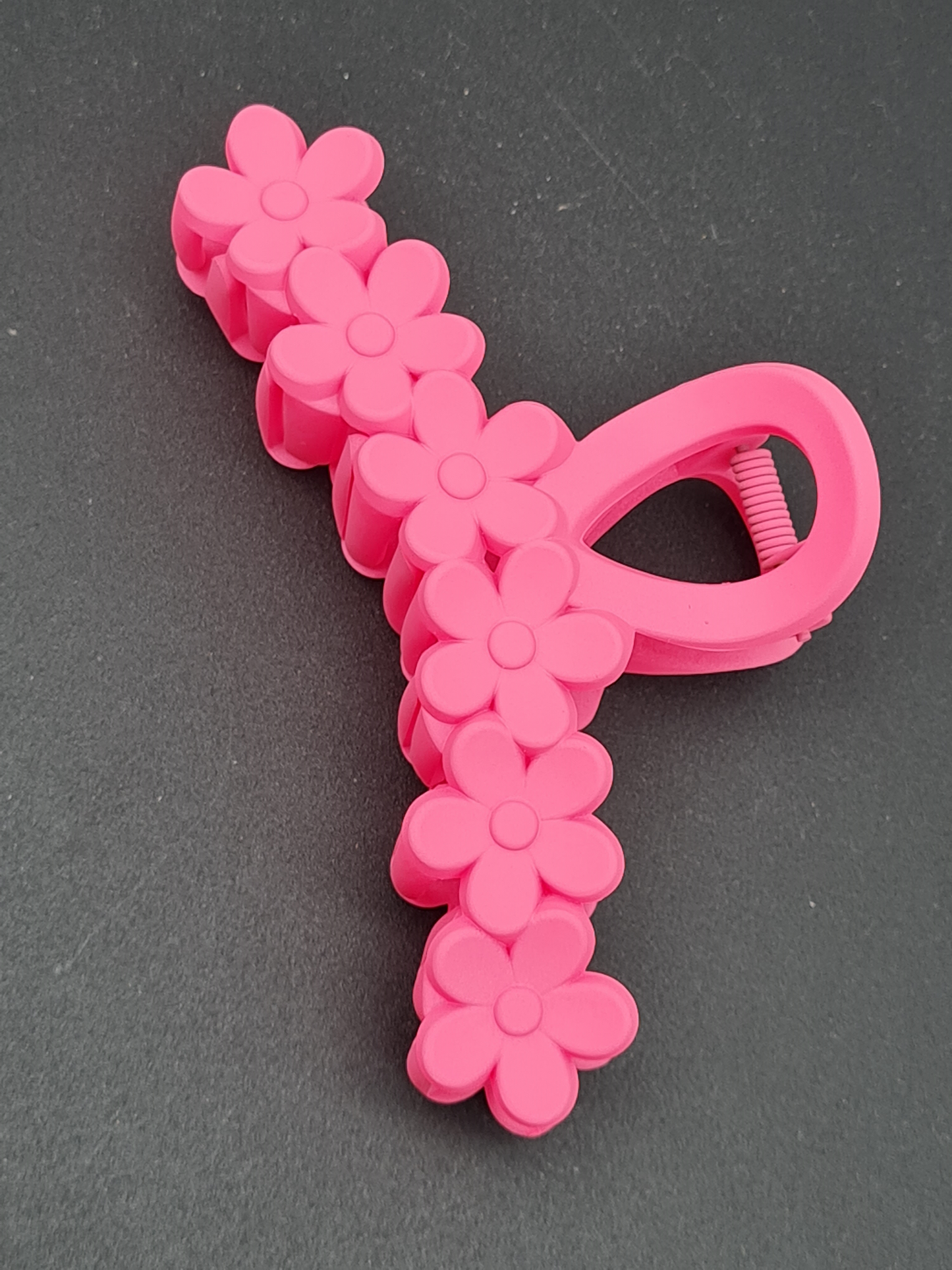Yehwang Haarklammer Blumen in einer Reihe – Fuchsia