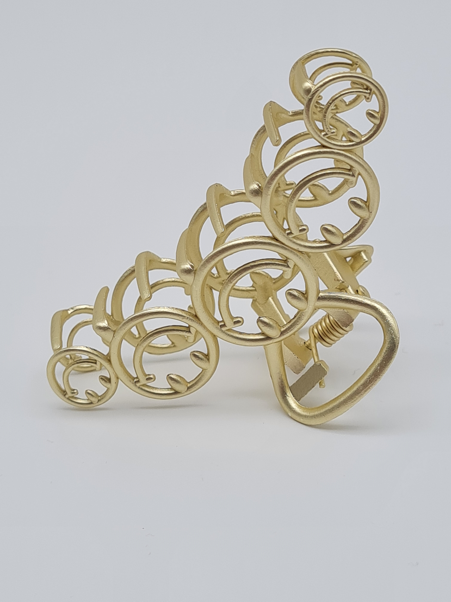 Yehwang Haarklammer Smiley Vintage Goldfarben