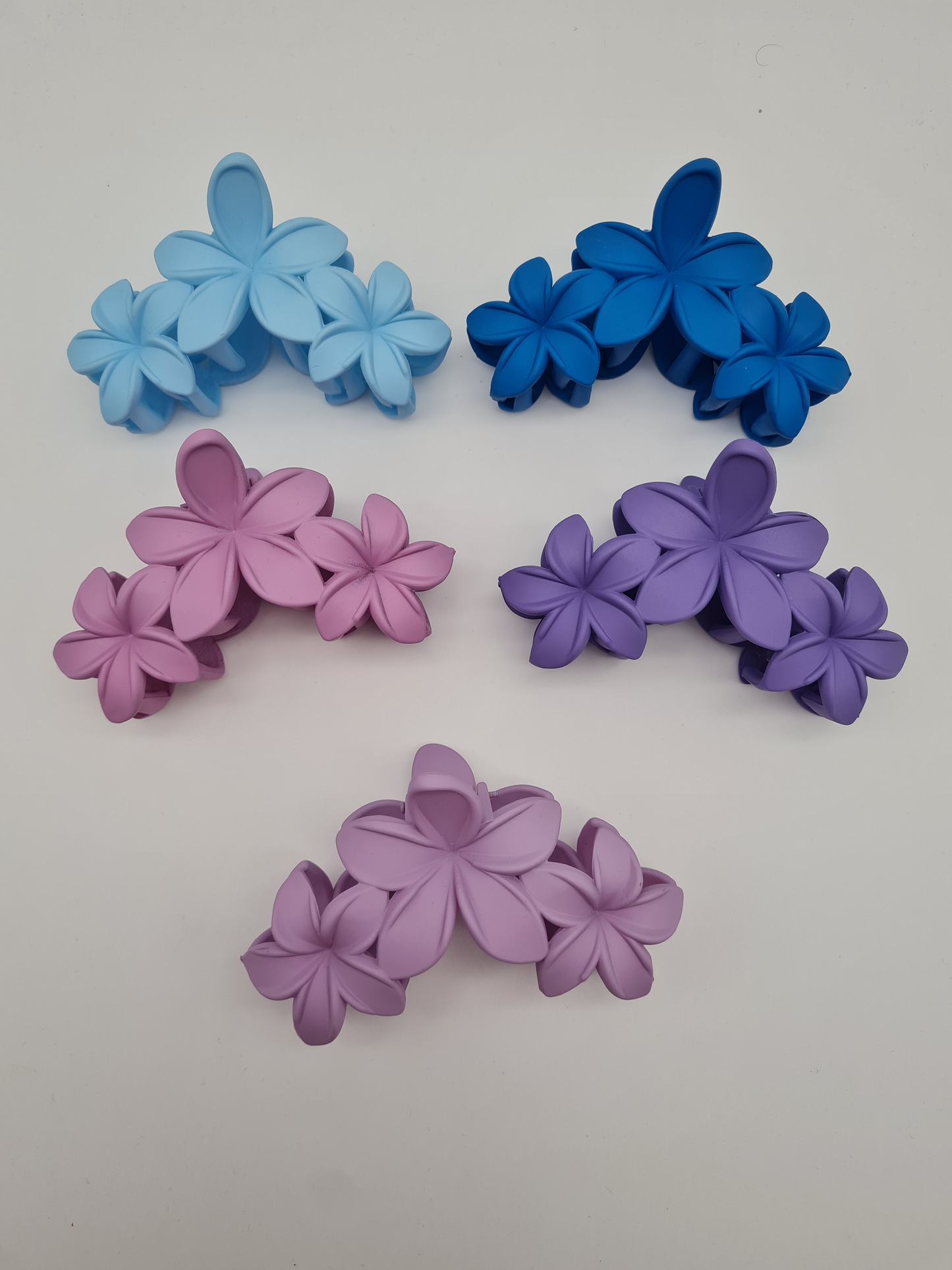 Yehwang Haarklammer Haarspange Haarschmuck Blumen Lila- Blautöne Tiara
