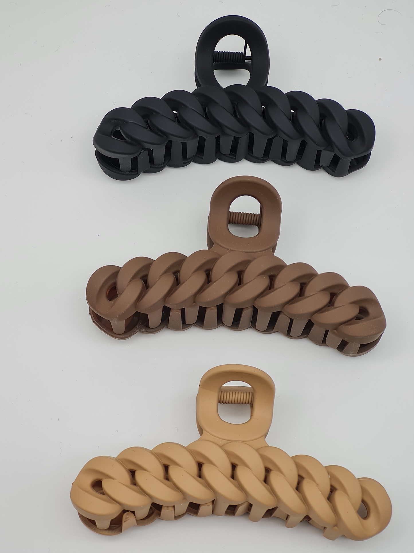 Yehwang Haarklammer Haarschmuck geflochten schwarz braun camel