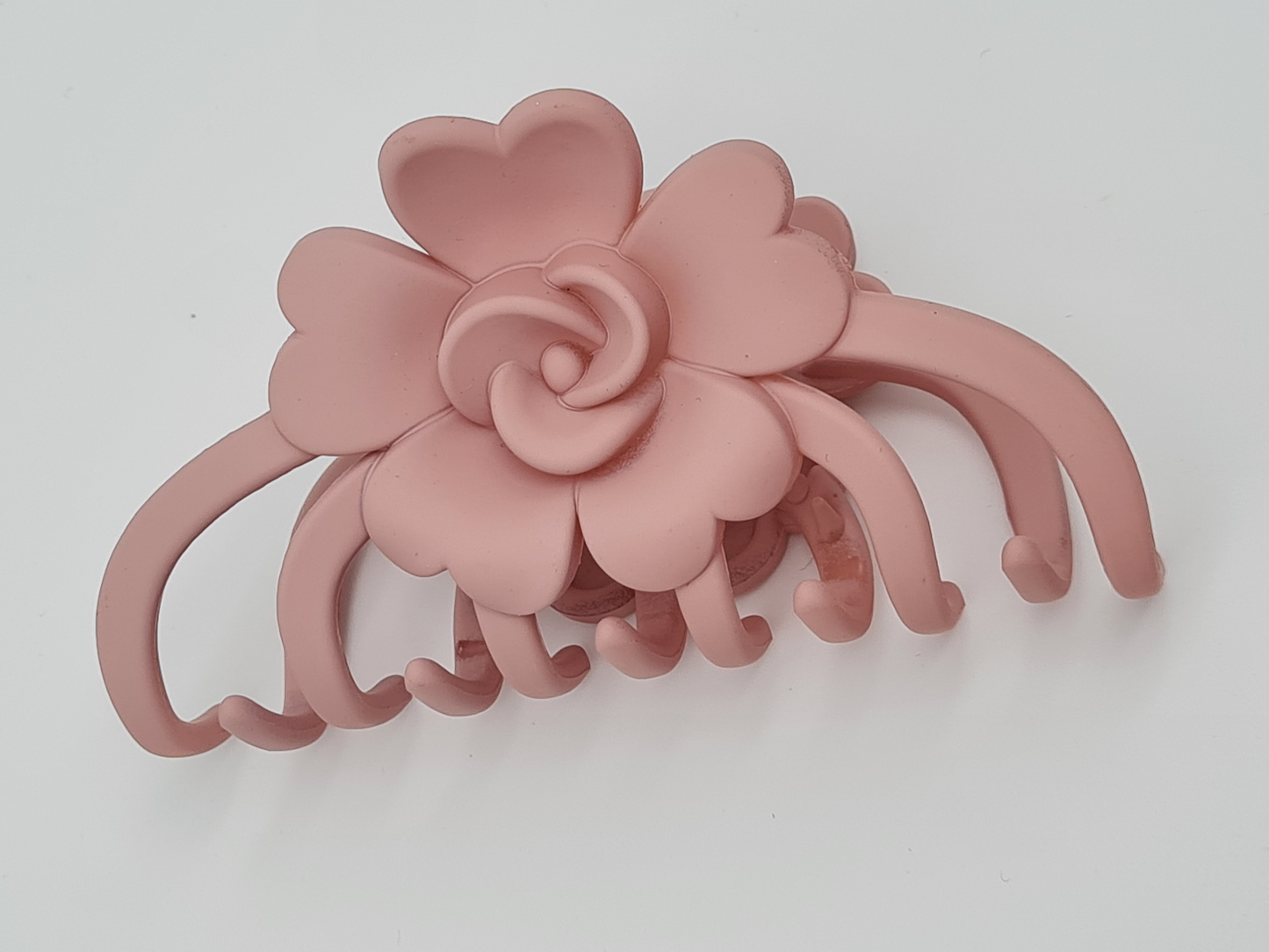 Yehwang Haarklammer Haarschmuck Blume Braun Jeans Rosa Altrosa