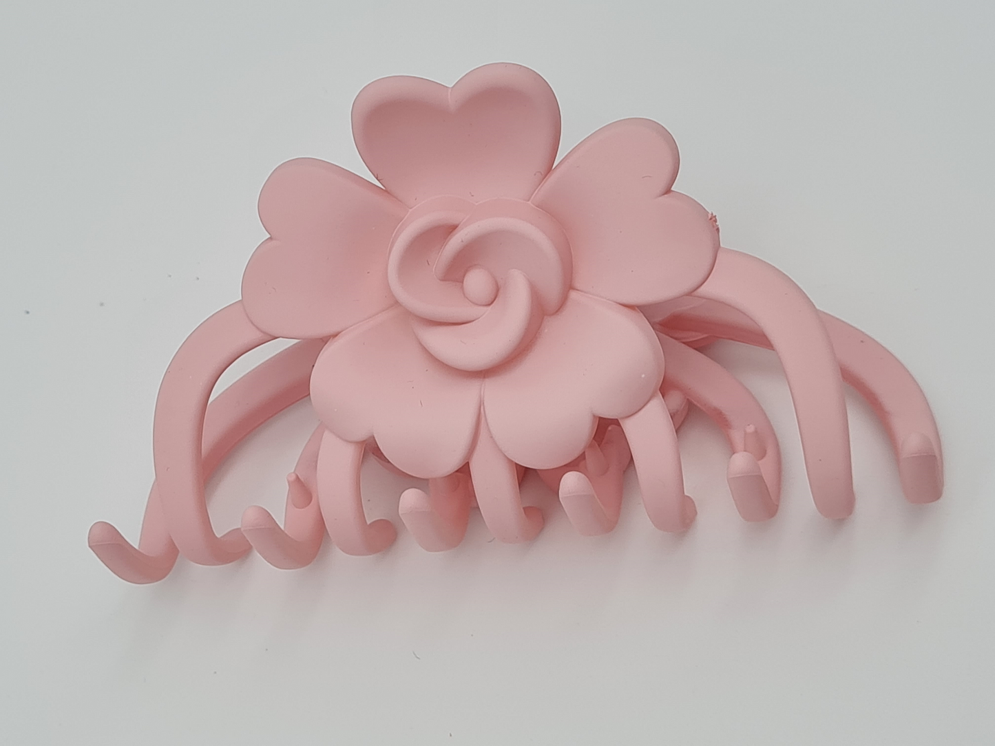 Yehwang Haarklammer Haarschmuck Blume Braun Jeans Rosa Altrosa