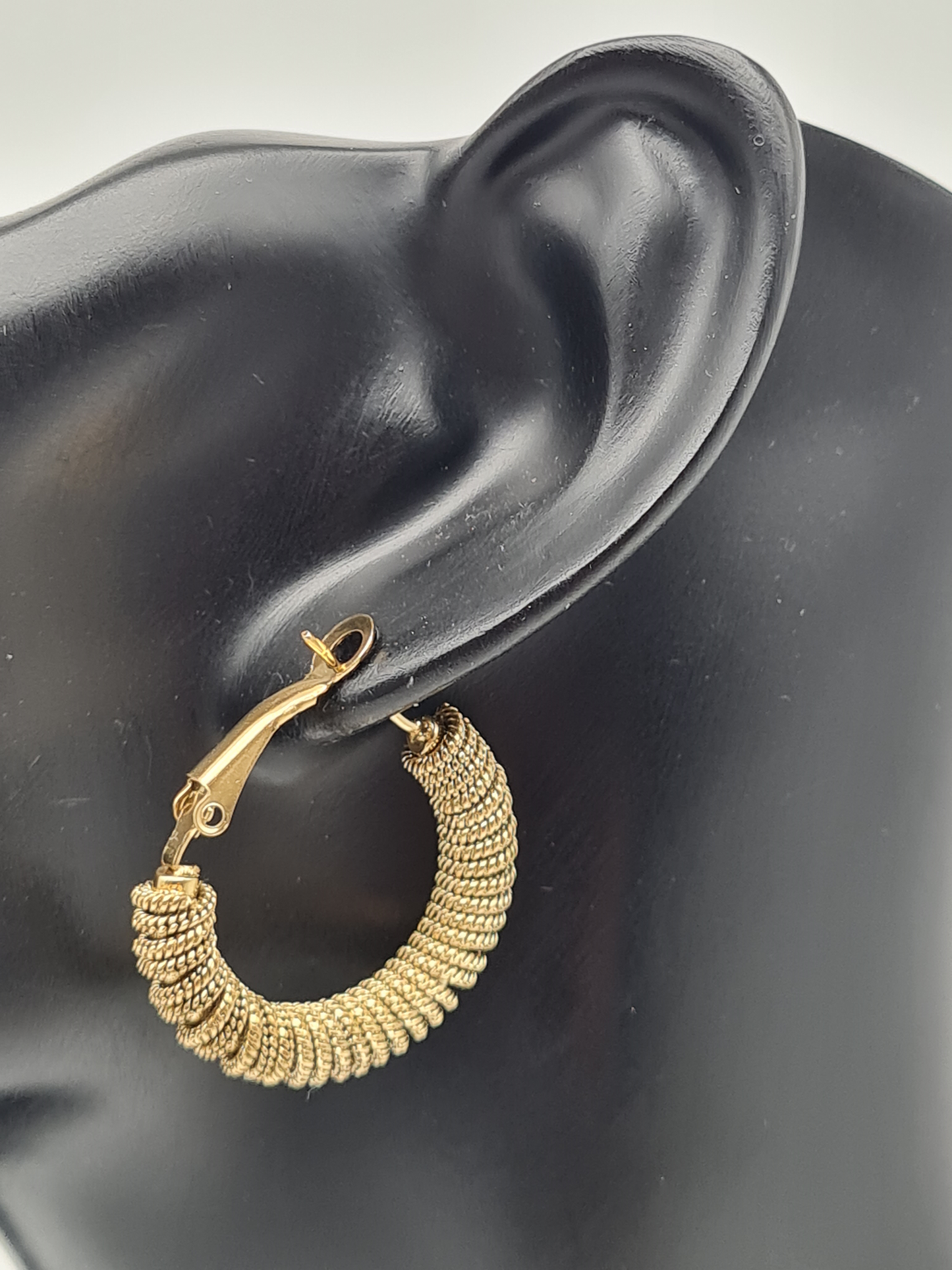 Wauw Ohrhänger Ohrringe Creolen Goldfarben Rund Gold Statement Nickelfrei