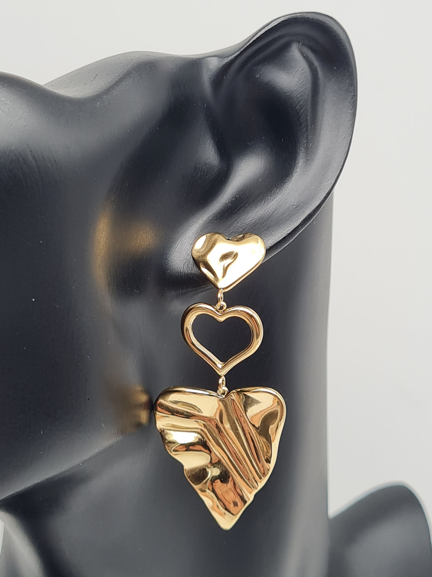 Yehwang Ohrhänger goldfarben silberfarben nickelfrei herz liebe Romantik