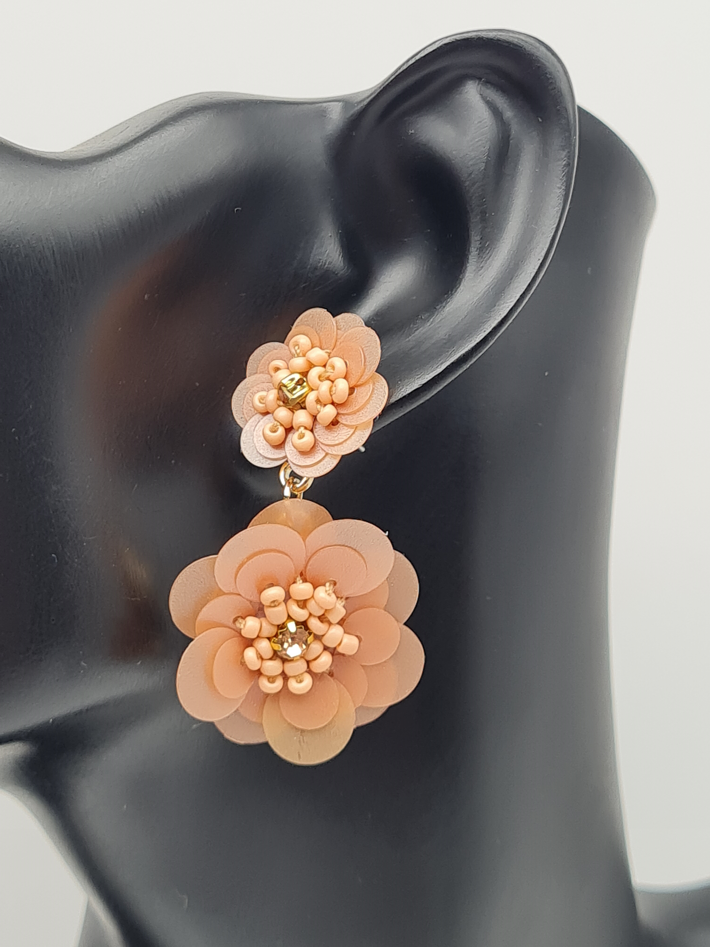 Yehwang Ohrhänger Ohrringe Party Nickelfrei mintgrün silberfarben Schwarz Weiß rosa Blumen