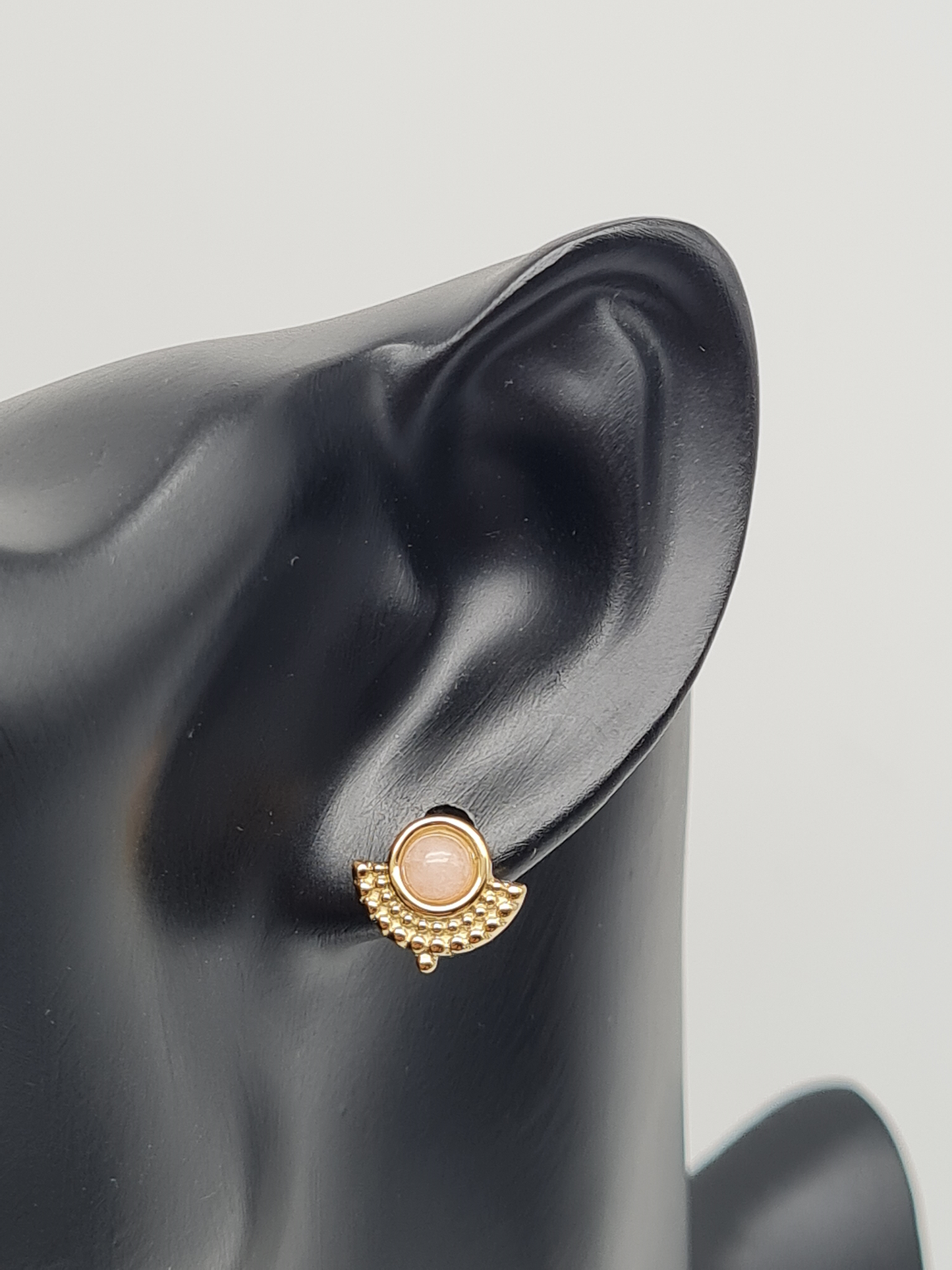 Yehwang Ohrstecker vintage schwarz grün rosa nickelfrei Ohrringe Acryl