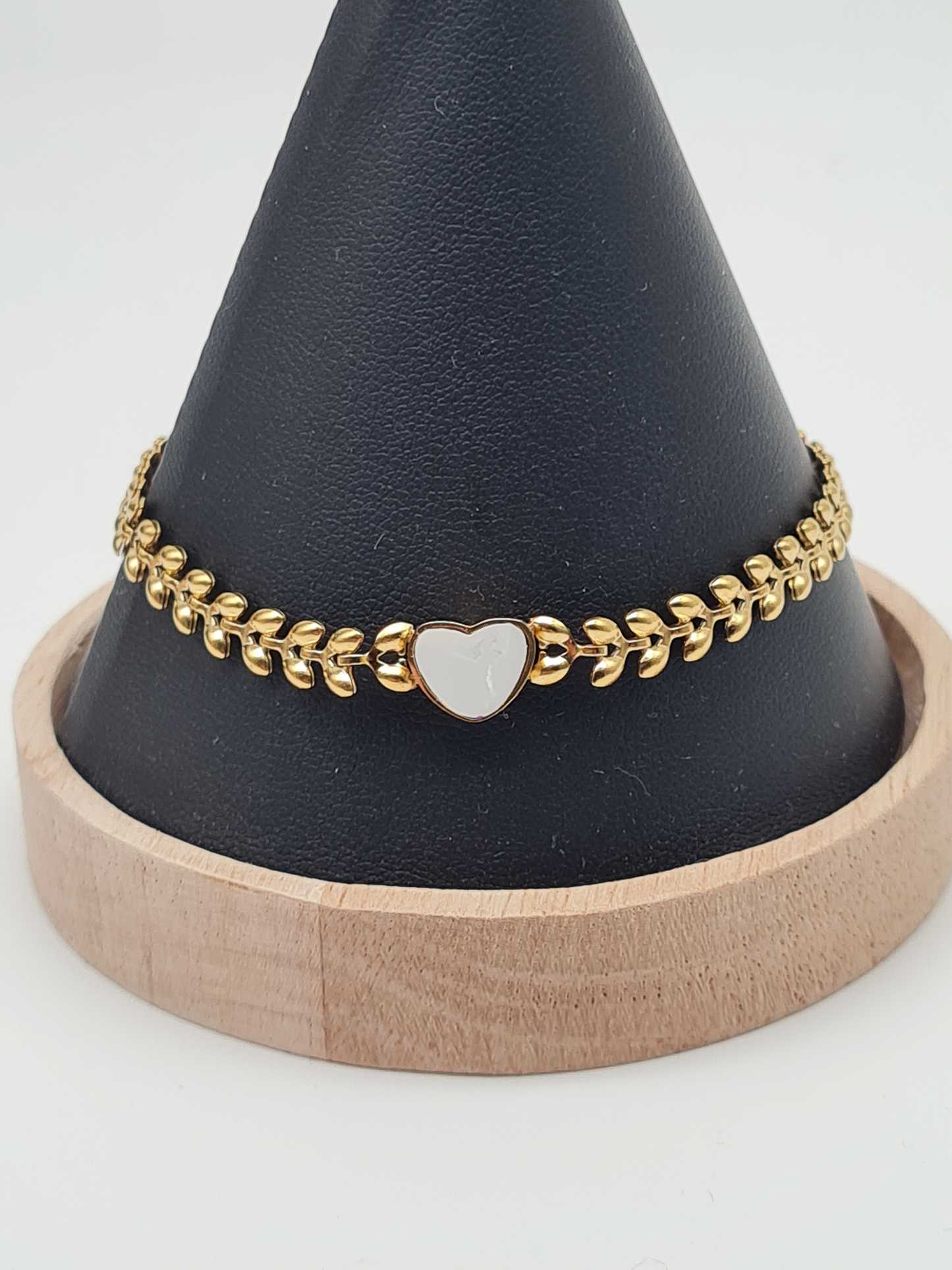 Michelle Bijou, Armband, Goldfarben, Bettelarmband, Muchel Herz nickelfrei