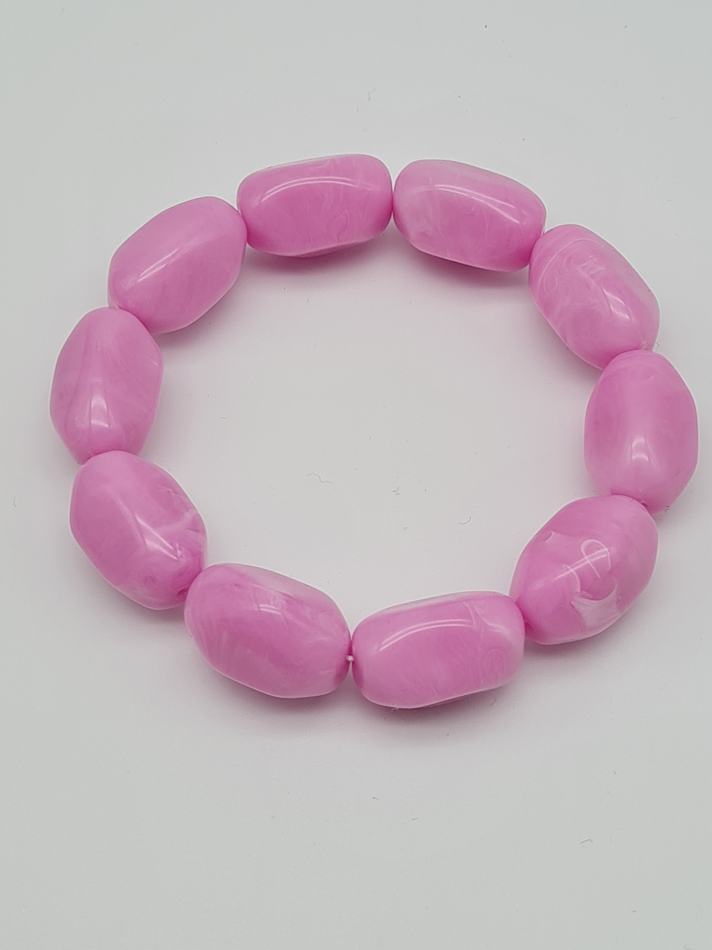 Yehwang Armband elastisch retro nickelfrei acryl Rosa Hellgrün Grün