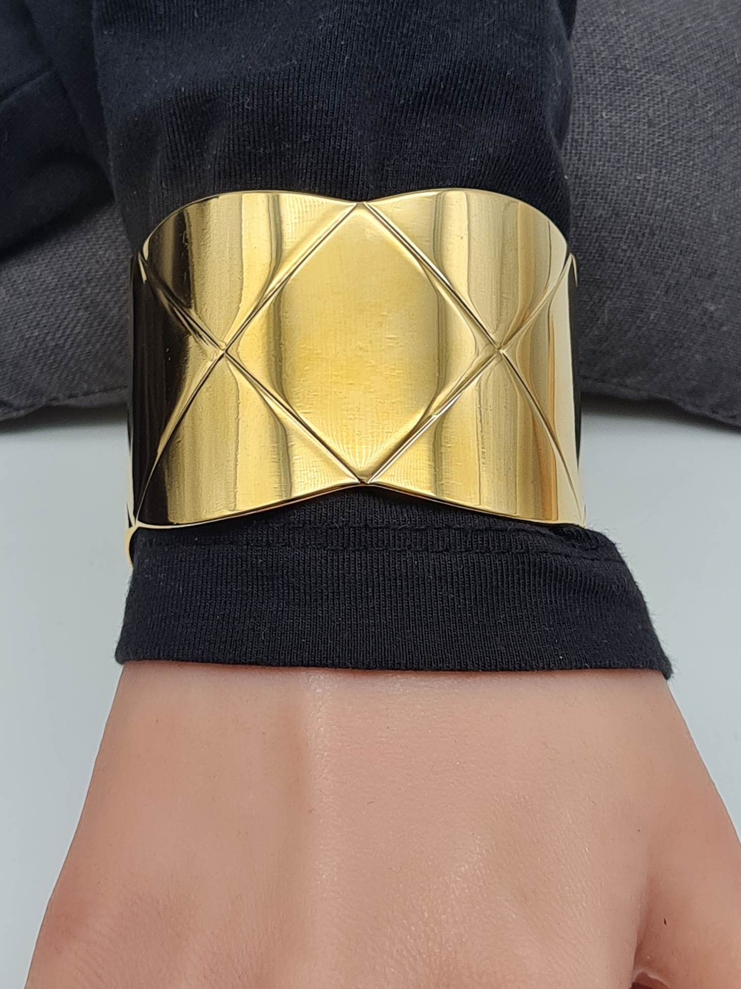 Yehwang Armreif Silberfarben Goldfarben Edelstahl Nickelfrei Ausgefallen Geschenk Kombinierbar